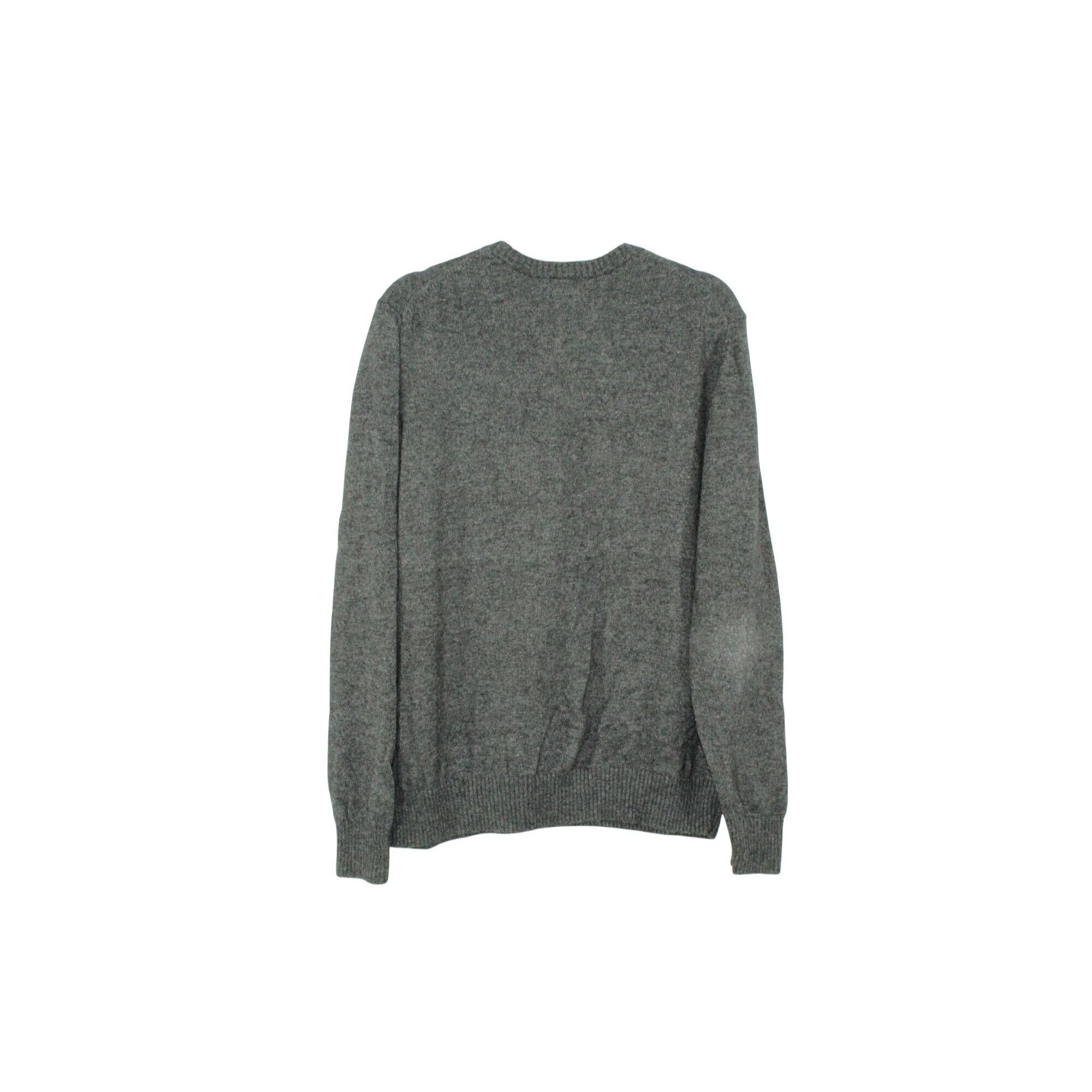 L.L. Bean LL Bean Heather Gray Lambswool Blend V Neck Sweater Size US L / EU 52-54 / 3 - 3 Thumbnail