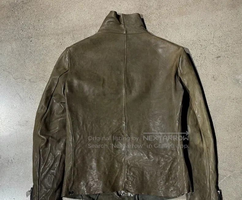 Guidi Guidi Baby Calf Leather High Neck Jacket . Size US M / EU 48-50 / 2 - 2 Thumbnail