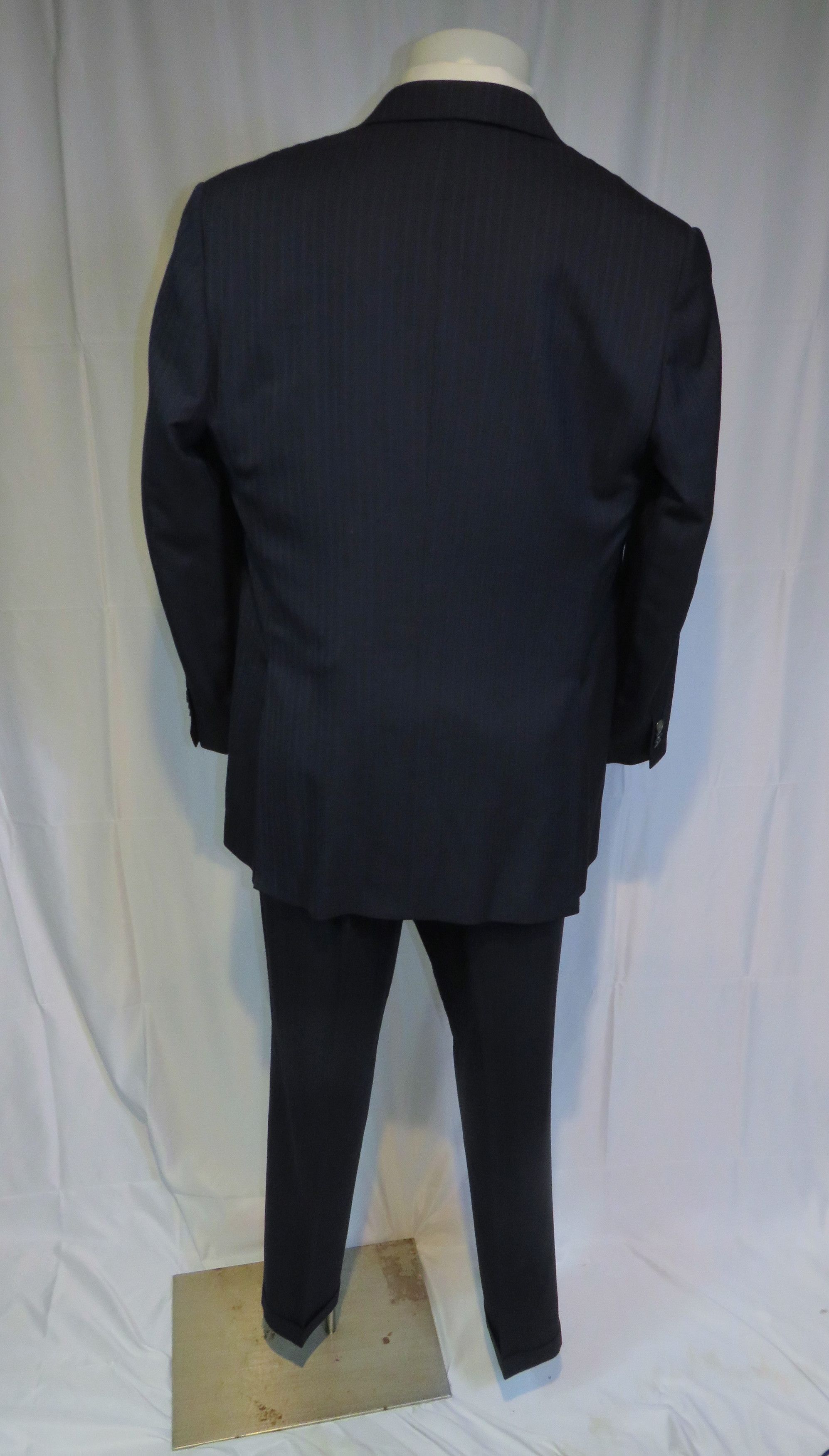 Other Marcello Vero x D'Avenza Bue Striped Cashmere Blend Suit 43R Size 44R - 2 Thumbnail