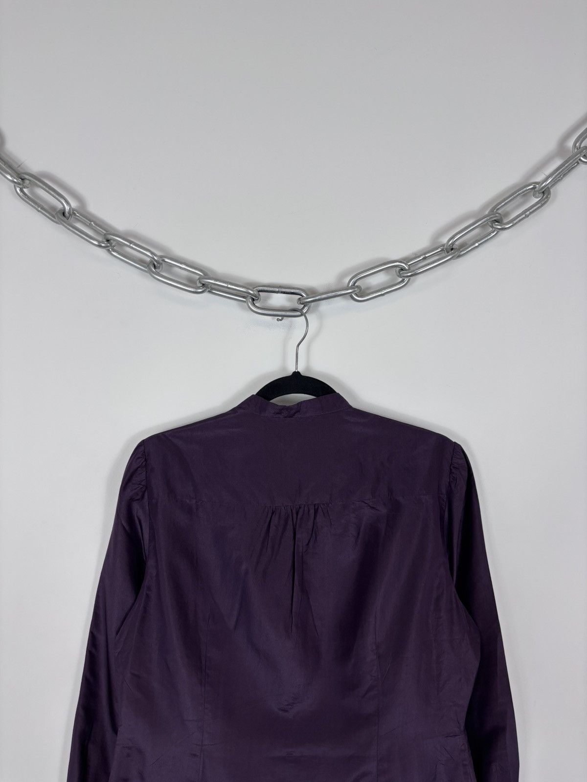 Moschino Moschino Cheap And Chic Ruffle Silk Long Sleeve Blouse Shirt Size L / US 10 / IT 46 - 13 Thumbnail