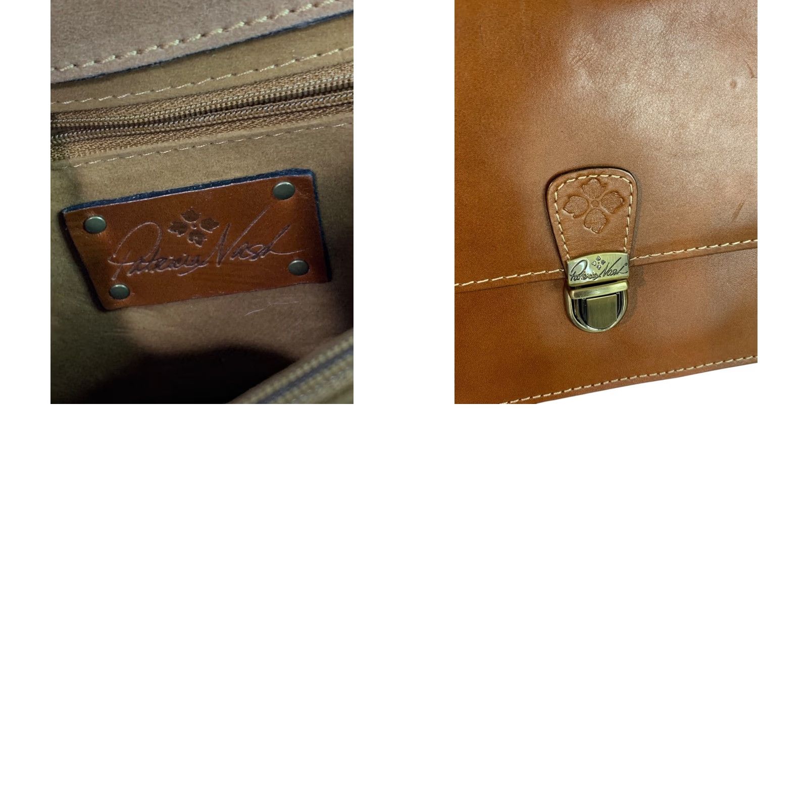 Patricia Nash VINTAGE Patricia Nash Crossbody Bag Leather Brown Flap Organizer Purse Women's 9l x 6h x 2.5d Strap 24" Adjustable Brown Size ONE SIZE - 9 Thumbnail