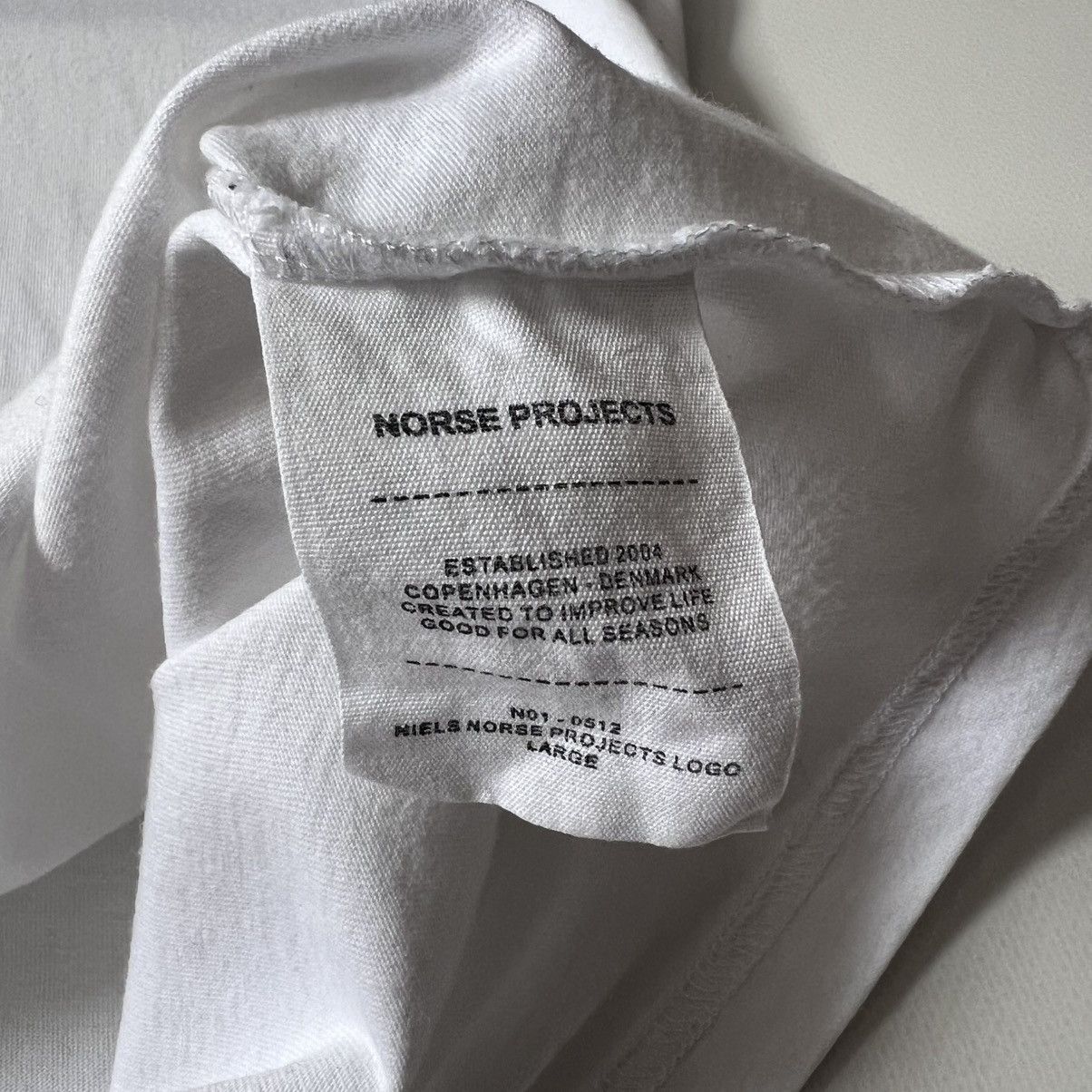 Norse Projects Norse projects logo tee Size US M / EU 48-50 / 2 - 4 Thumbnail