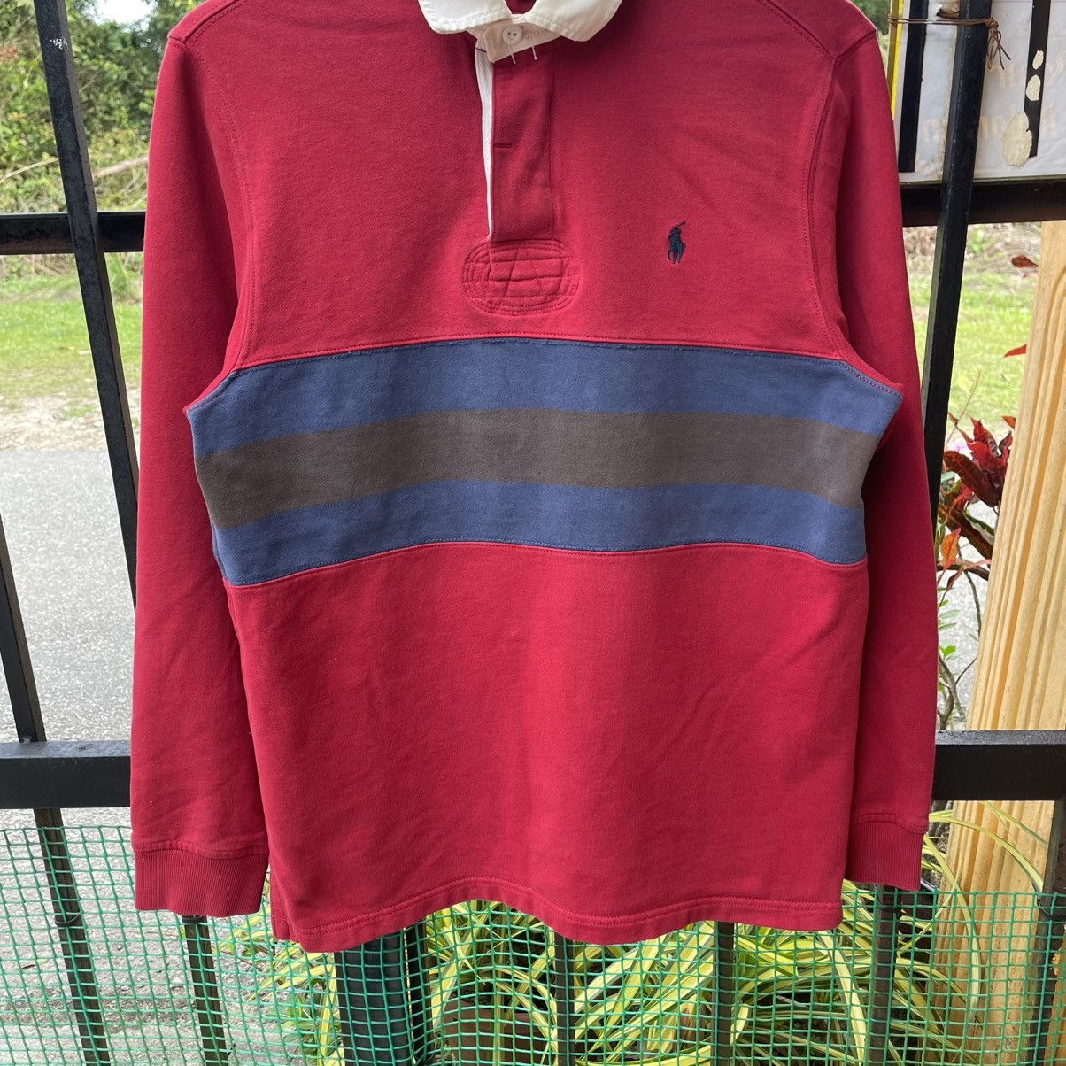 Polo Ralph Lauren 🔥Vintage Polo Ralph Lauren Tricolour Striped Rugby Shirts Size US M / EU 48-50 / 2 - 5 Thumbnail