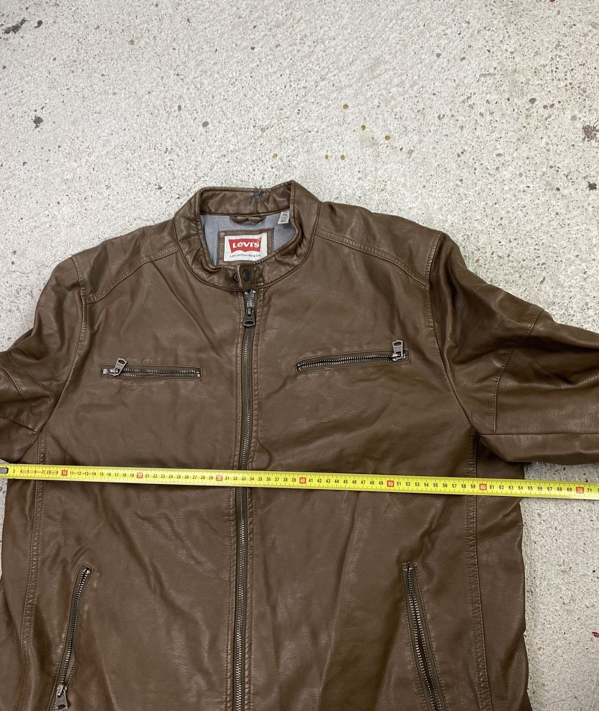 Levi's Levis eco leather brown jacket Size US XXL / EU 58 / 5 - 11 Thumbnail