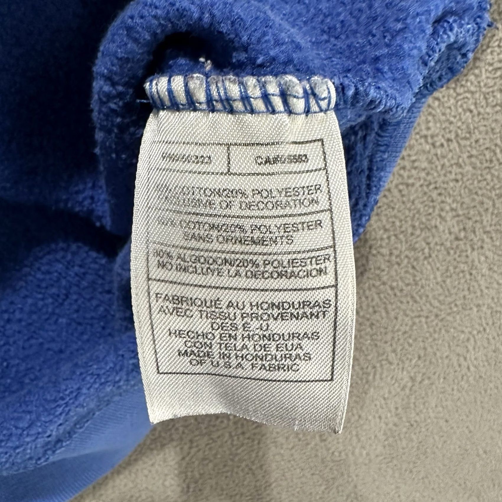 Nike VINTAGE Nike Sweatshirt Mens Large Blue Center Swoosh Hoodie Gray Tag Y2K READ Size US L / EU 52-54 / 3 - 5 Thumbnail
