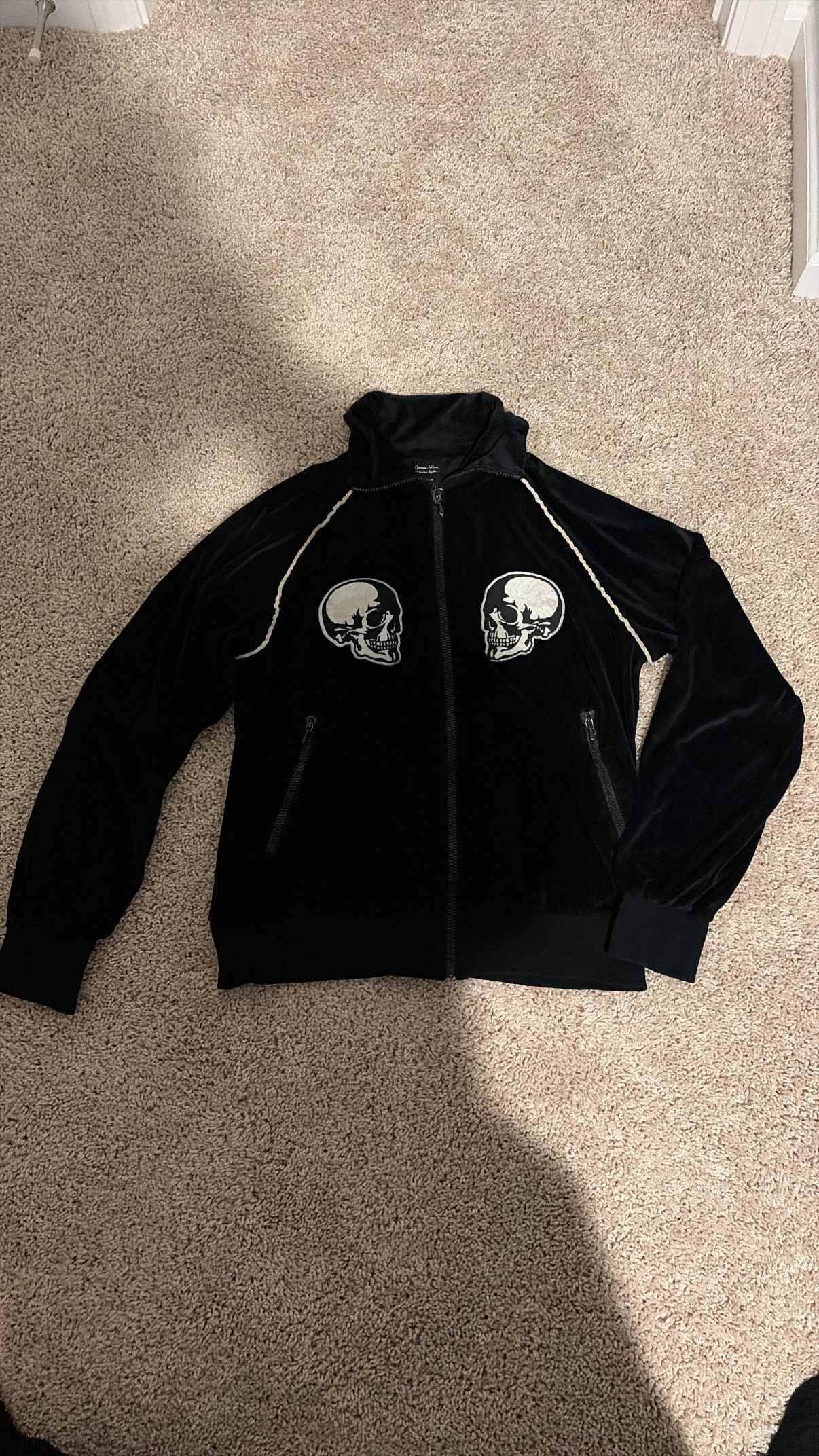 Number (N)ine *Steal* Number nine Double skull velour track jacket