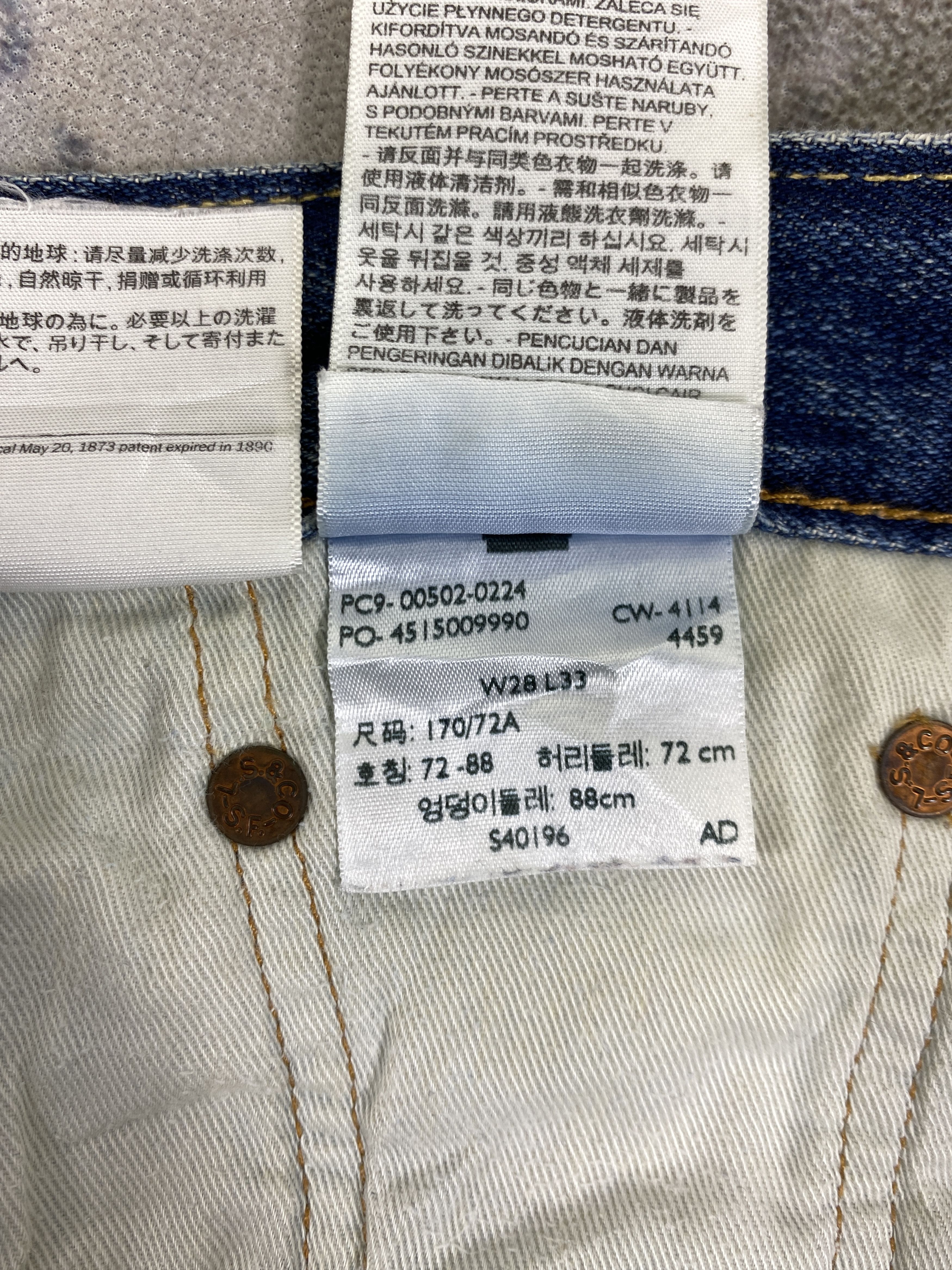 Levi's Distressed Blue Levi's 502 Jeans 29x27.5 Denim -SJ155 Size US 29 - 12 Thumbnail