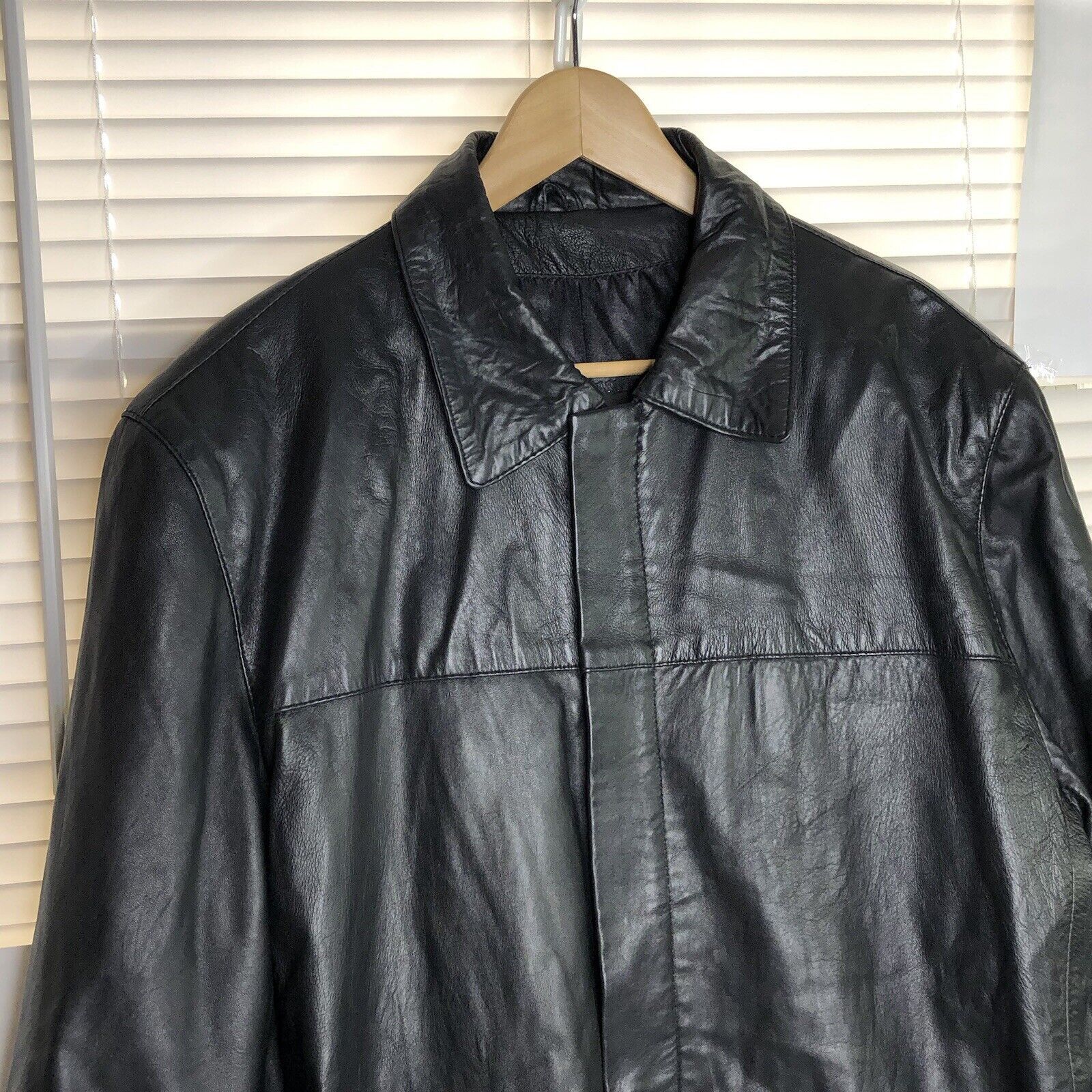 Other Se-ka Men Black Soft Lamb Leather Jacket Size XL Full zip Size US XL / EU 56 / 4 - 4 Thumbnail