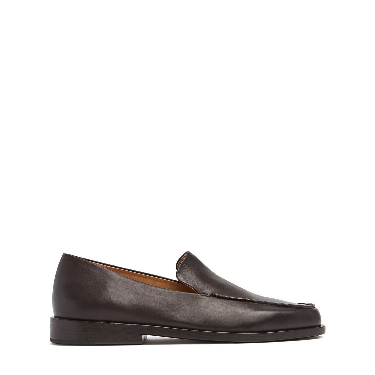 MARSELL Mocasso $1095 Dark Brown Smooth Leather Loafers New