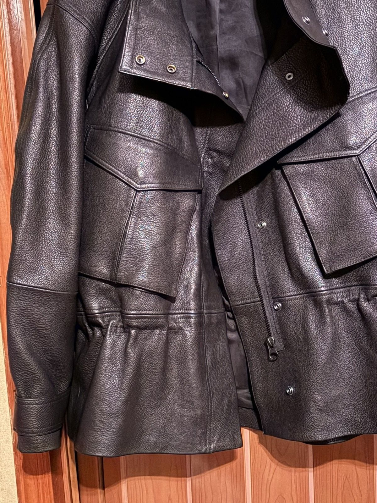 H&M H&M Studio Collection sz XL Black Peplum leather jacket Size XL / US 12-14 / IT 48-50 - 14 Thumbnail
