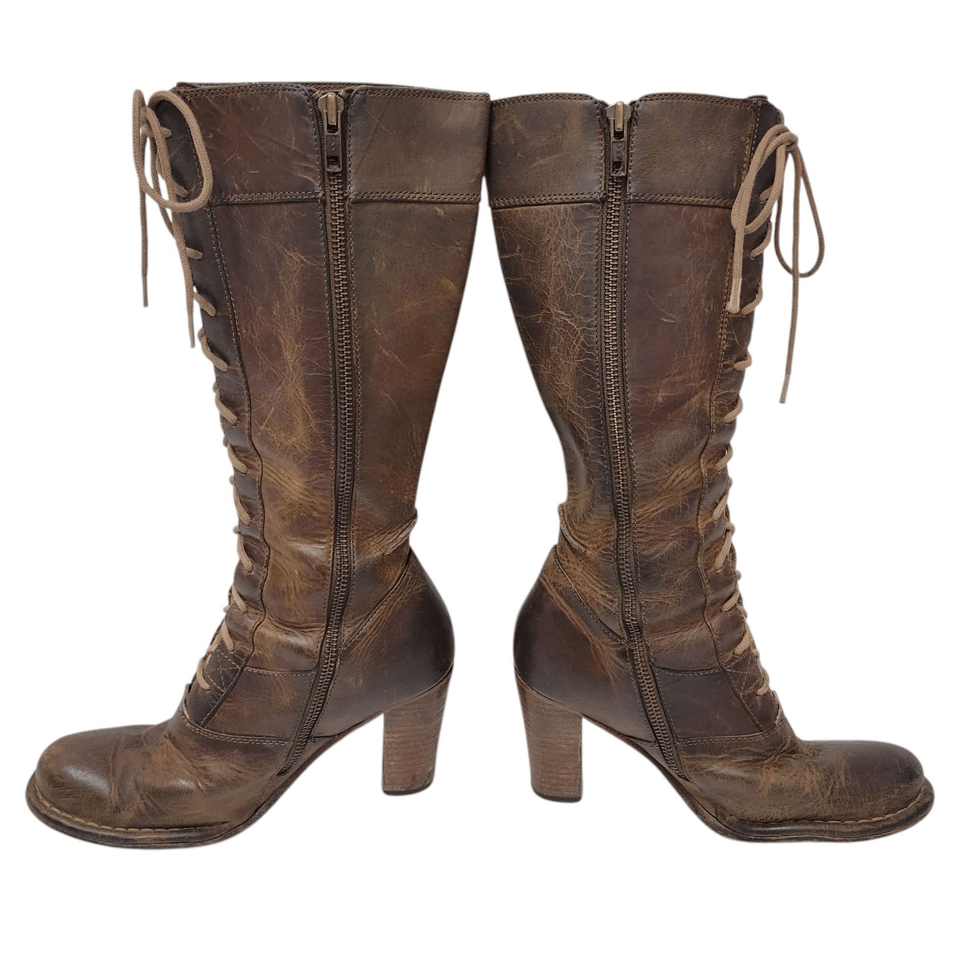 Frye Frye Villager Lace-Up Handmade Genuine Leather Boots Size 6M Size US 6 / IT 36 - 1 Thumbnail