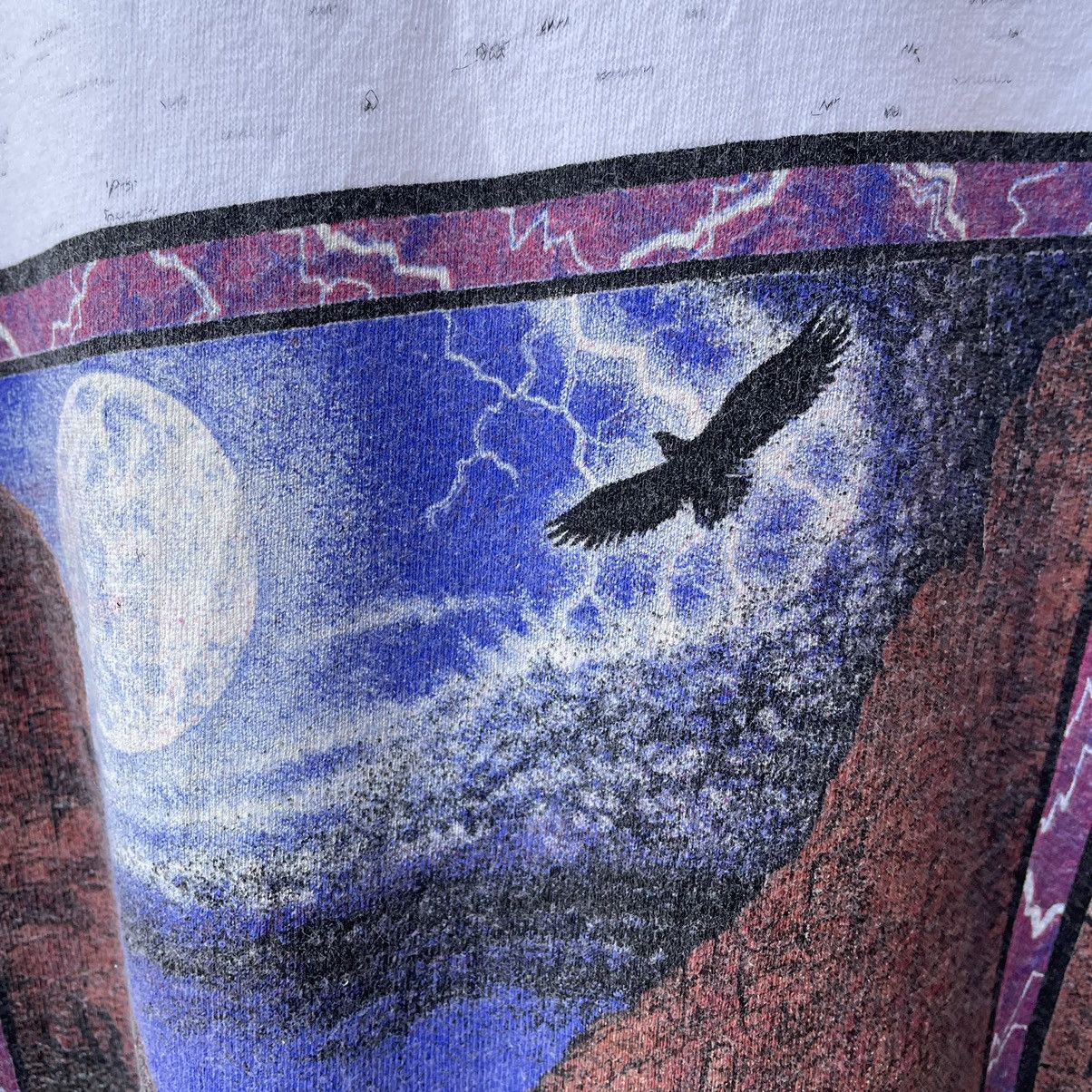 Vintage 🔥Vintage 1993 Grand Canyon Screenworks Mirror Print Tee Size US L / EU 52-54 / 3 - 4 Thumbnail