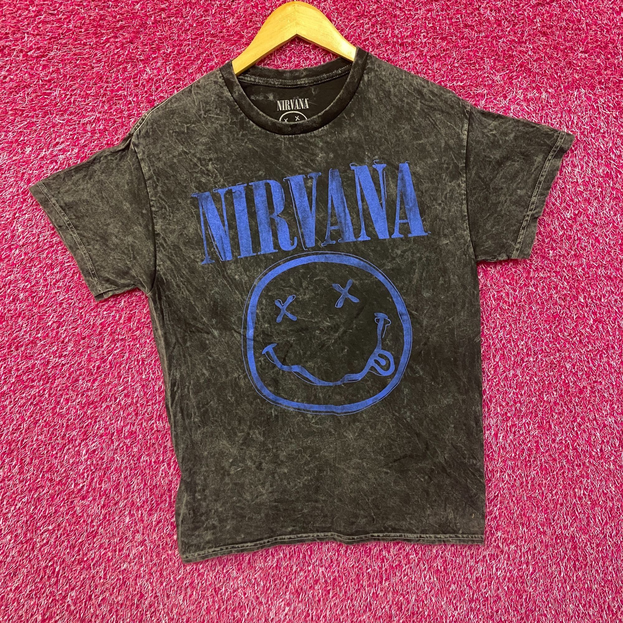 Nirvana Nirvana Smiley Logo Gray T-Shirt Medium Size US M / EU 48-50 / 2 - 3 Thumbnail