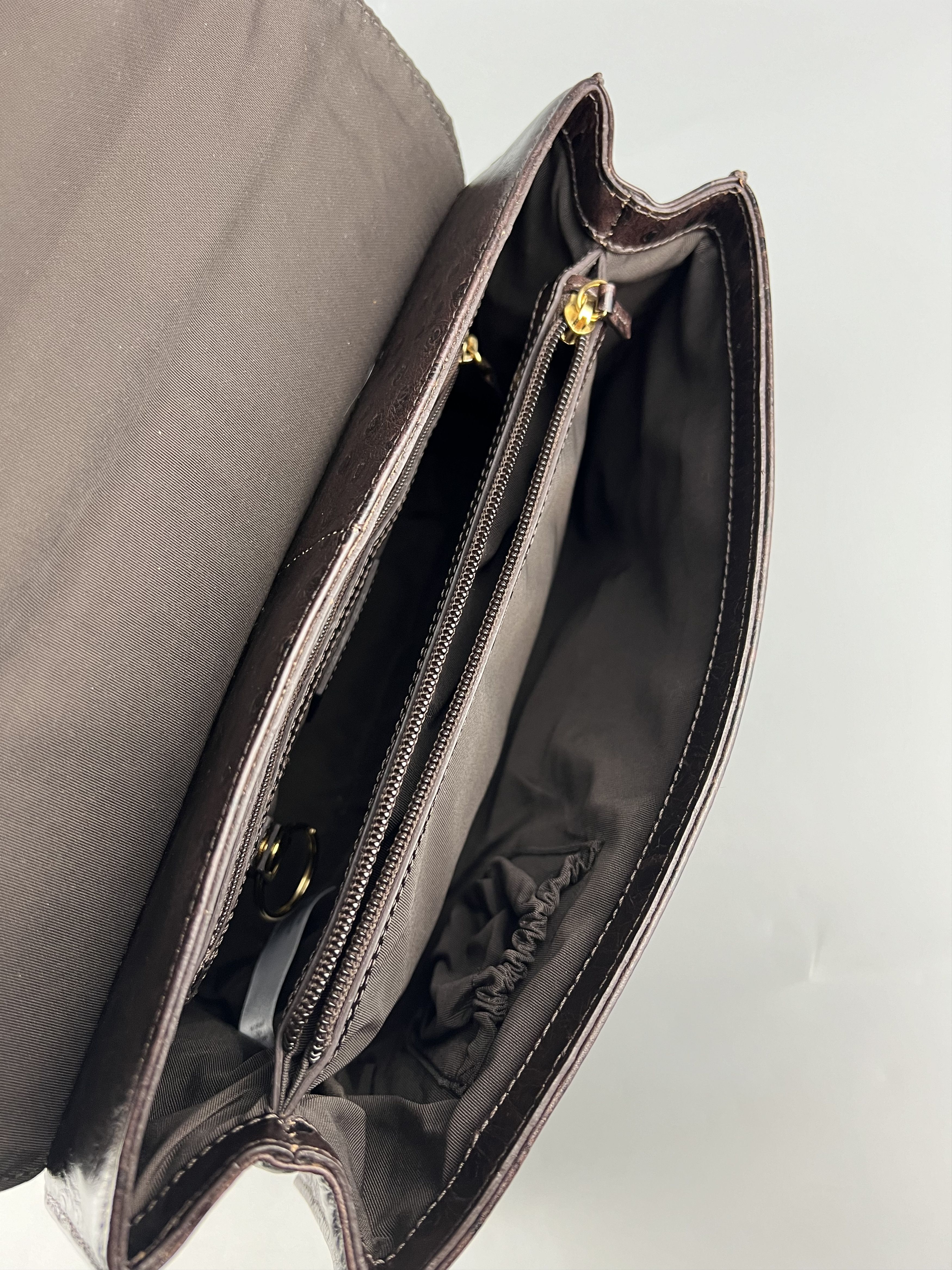 Jasper Conran × Leather Jasper Conran Brown Leather Shoulder Bag Size ONE SIZE - 7 Thumbnail