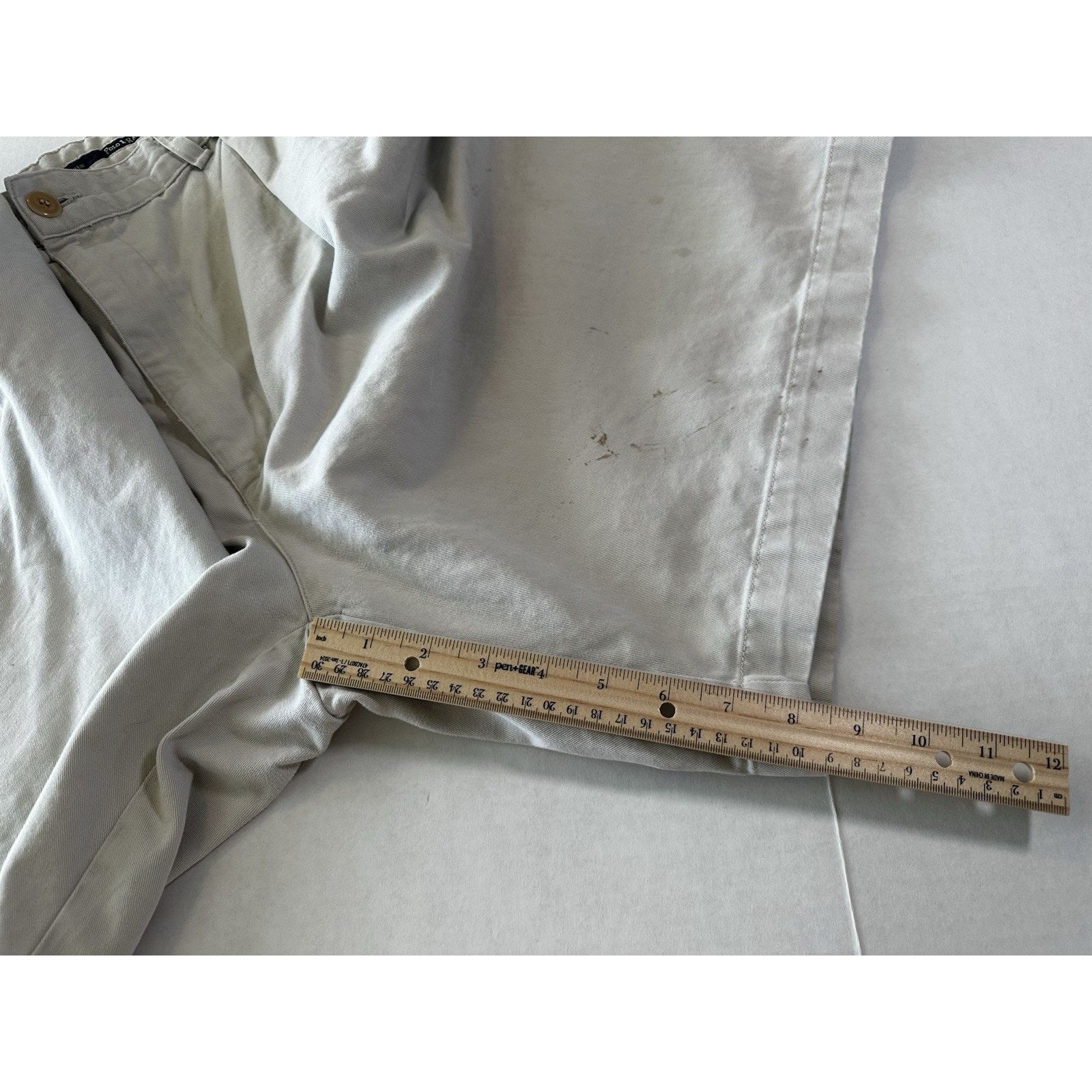Polo Ralph Lauren Polo Ralph Lauren Classic Chino Tyler Shorts Cream Sz 42 Size US 42 / EU 58 - 8 Thumbnail