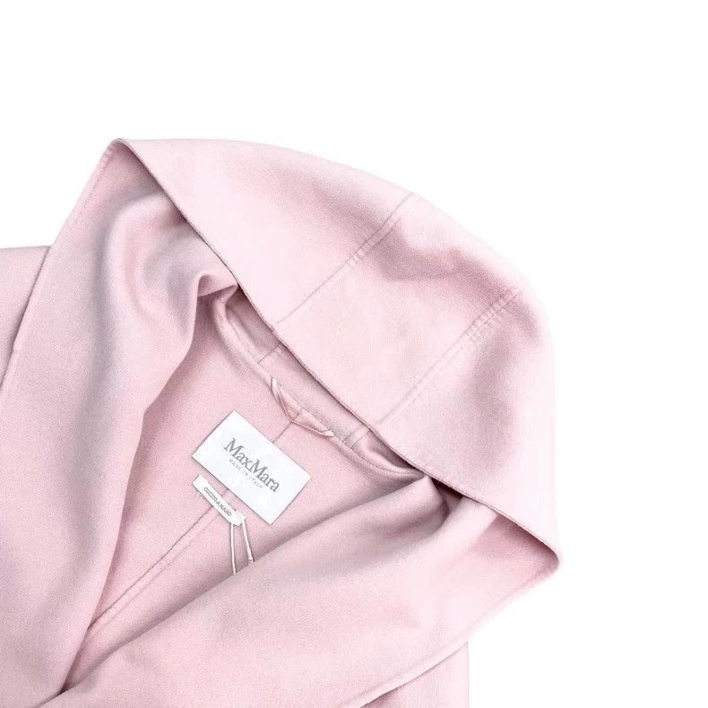 Max Mara Max Mara RIALTO Classic Pink Hooded Belted Water Ripple Co Size S / US 4 / IT 40 - 4 Thumbnail