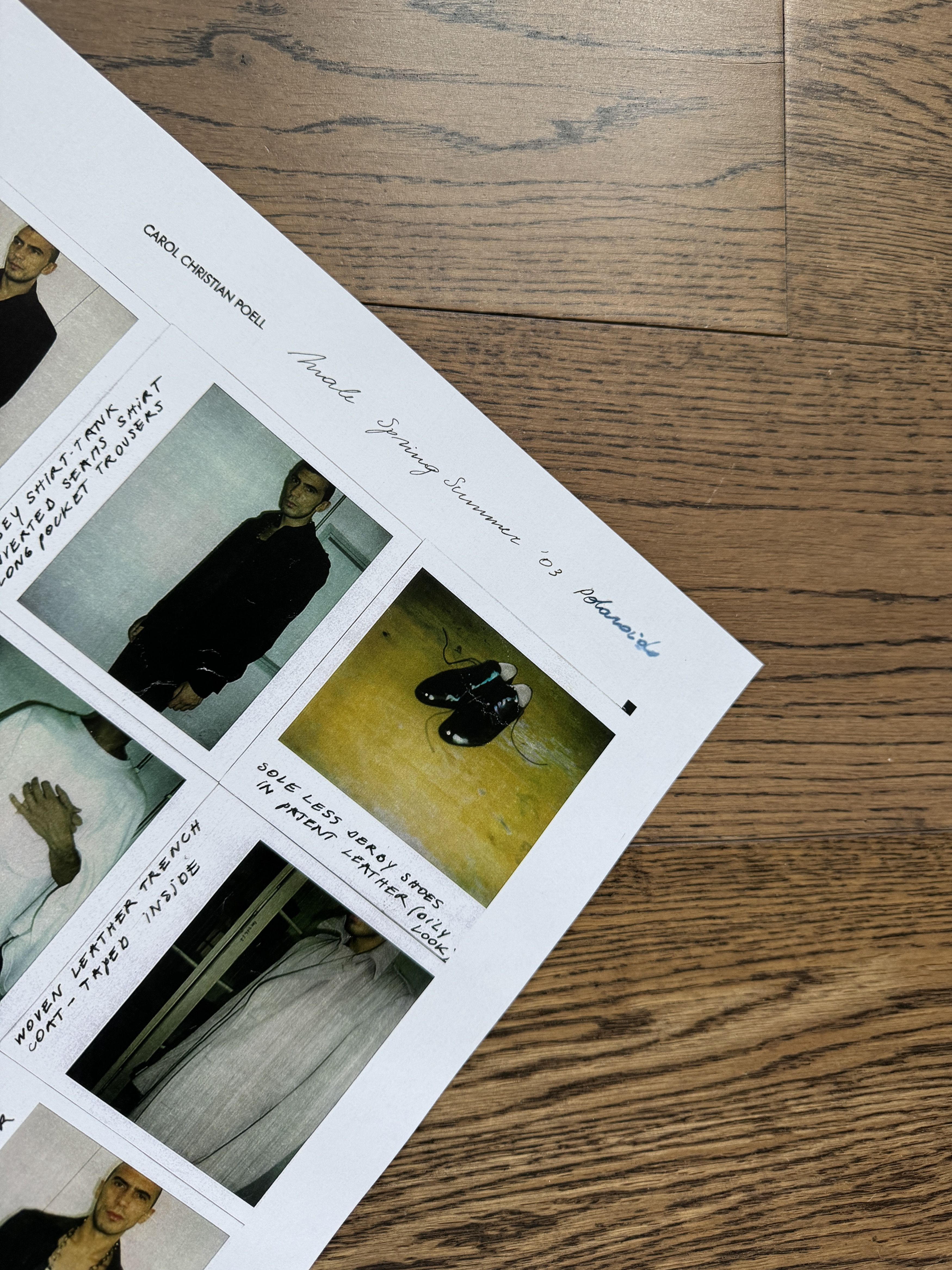 Carol Christian Poell Carol Christian Poell Male SP 2003 Polaroids Catalog Poster Size ONE SIZE - 13 Thumbnail