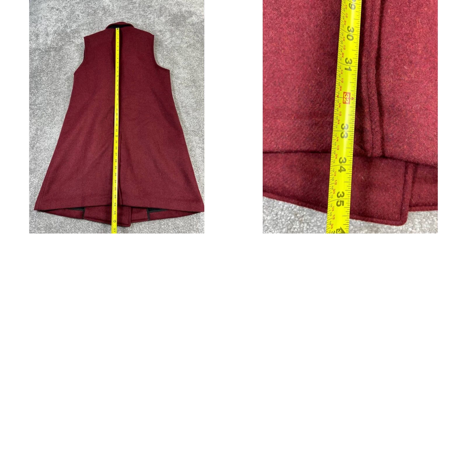 UNTUCKit UNTUCKit Coat Womens Large Red Wool Blend New Coat Wool Long Size L / US 10 / IT 46 - 8 Thumbnail