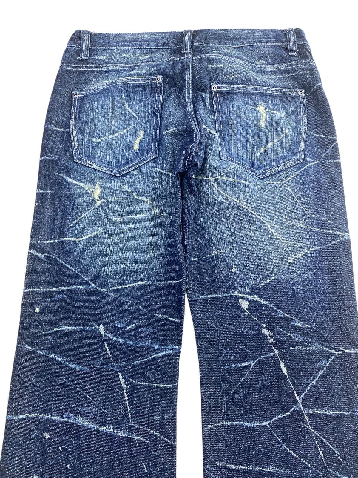 Other Nylaus Splatter Cracked Paint Style Ripped Jeans Size US 32 / EU 48 - 4 Thumbnail