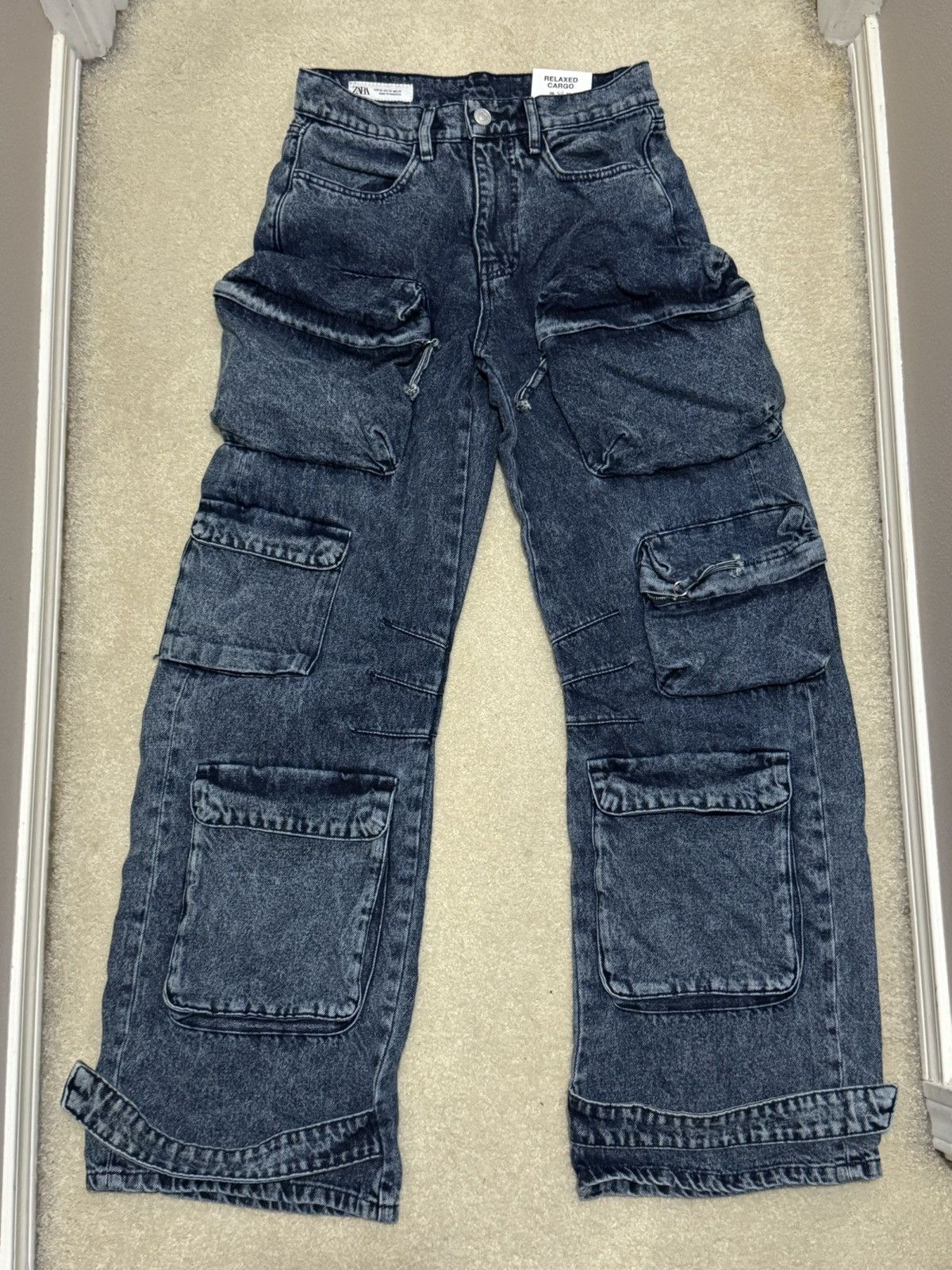 Zara ZARA CARGO JEANS | Grailed