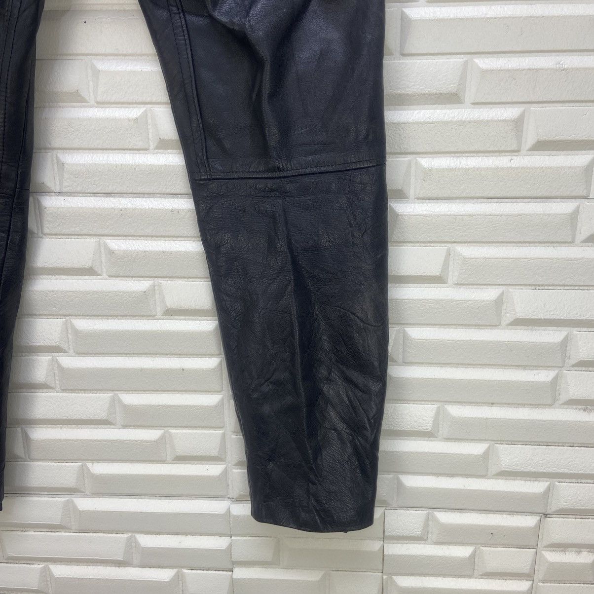 Japanese Brand Vintage Japanese Brand Fremantle Lace Leather Biker Pants Size US 30 / EU 46 - 17 Thumbnail