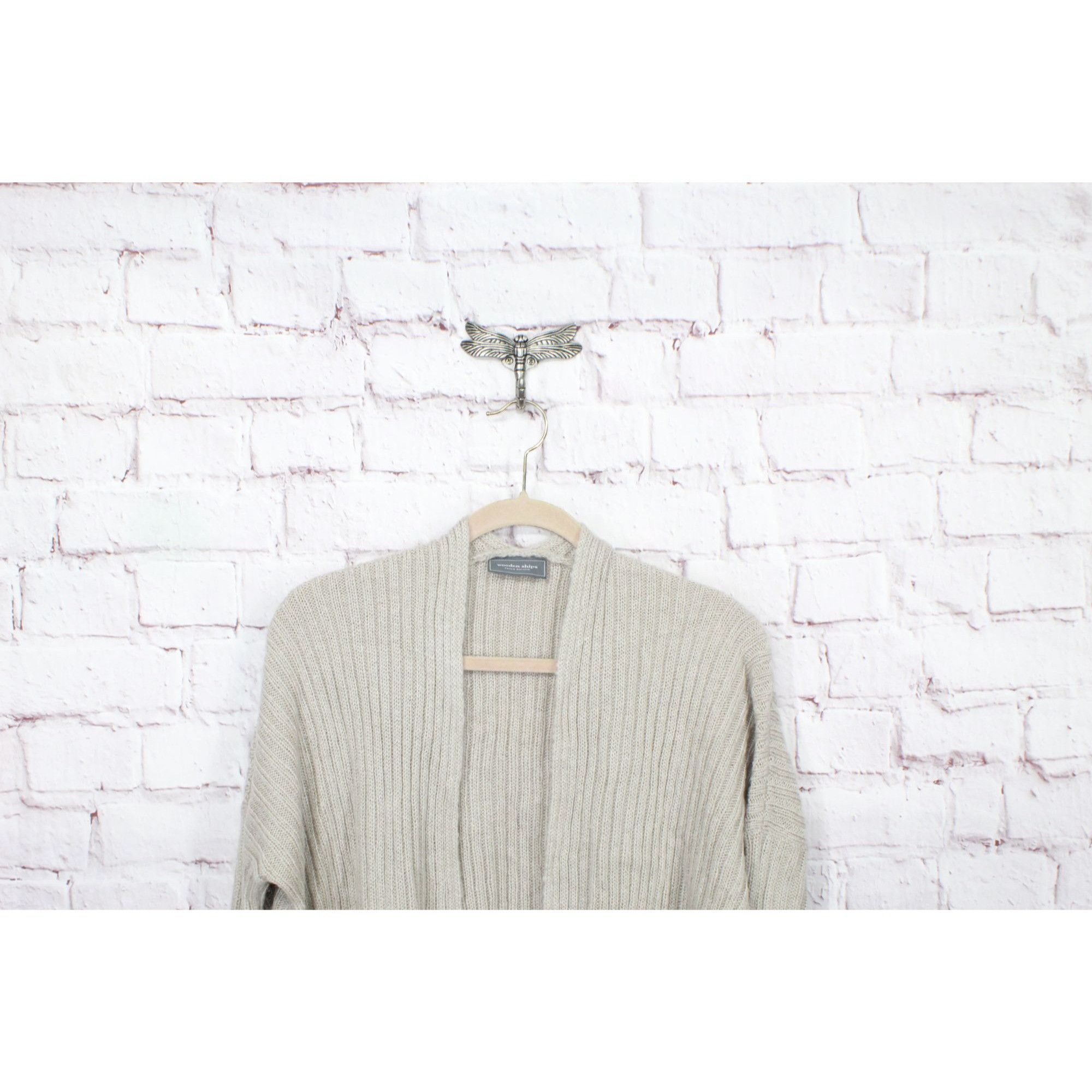 L.L. Bean Wooden Ships Wool Blend Open Cardigan Sweater S/M Size S / US 4 / IT 40 - 7 Thumbnail