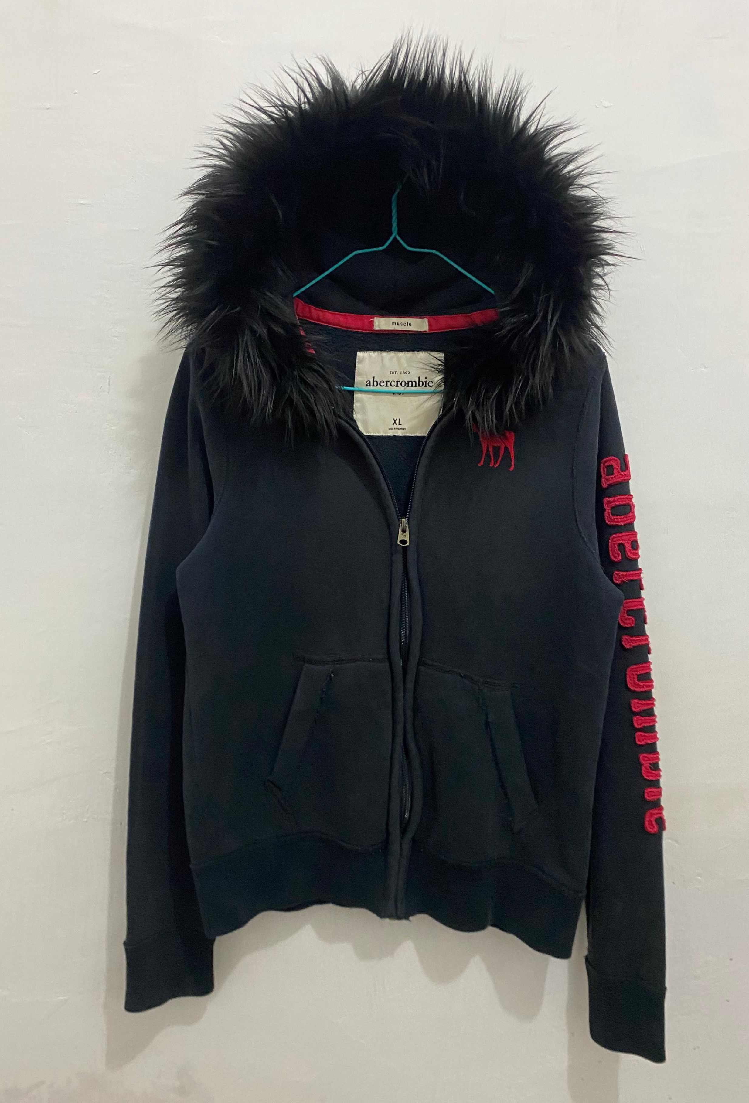 Abercrombie & Fitch Abercrombie & Fitch Fur Zipper Hoodie LGB Style Size US M / EU 48-50 / 2 - 1 Thumbnail
