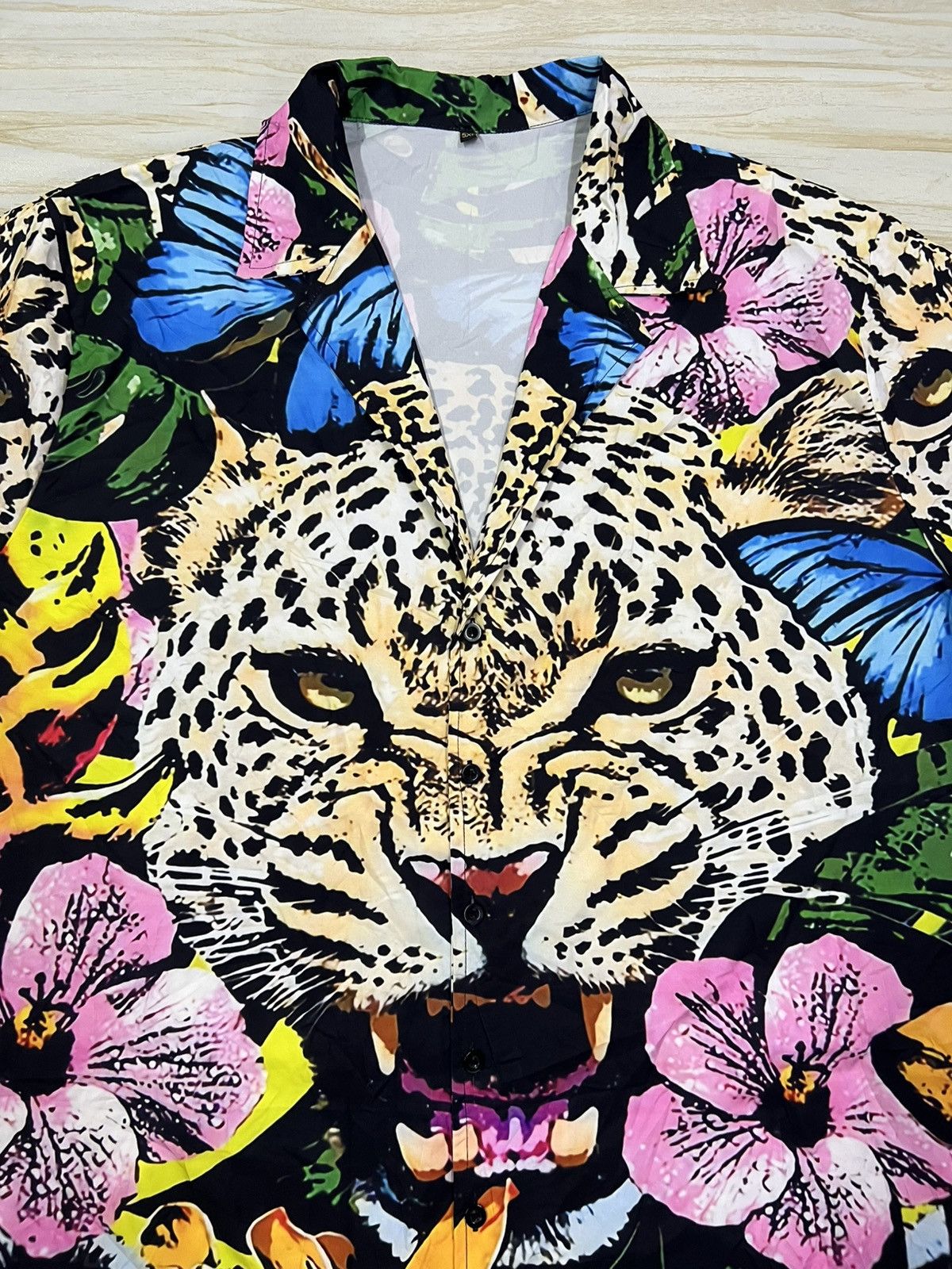 Other Hawaiian Leopard Over Print Shirt Size US XXL / EU 58 / 5 - 4 Thumbnail