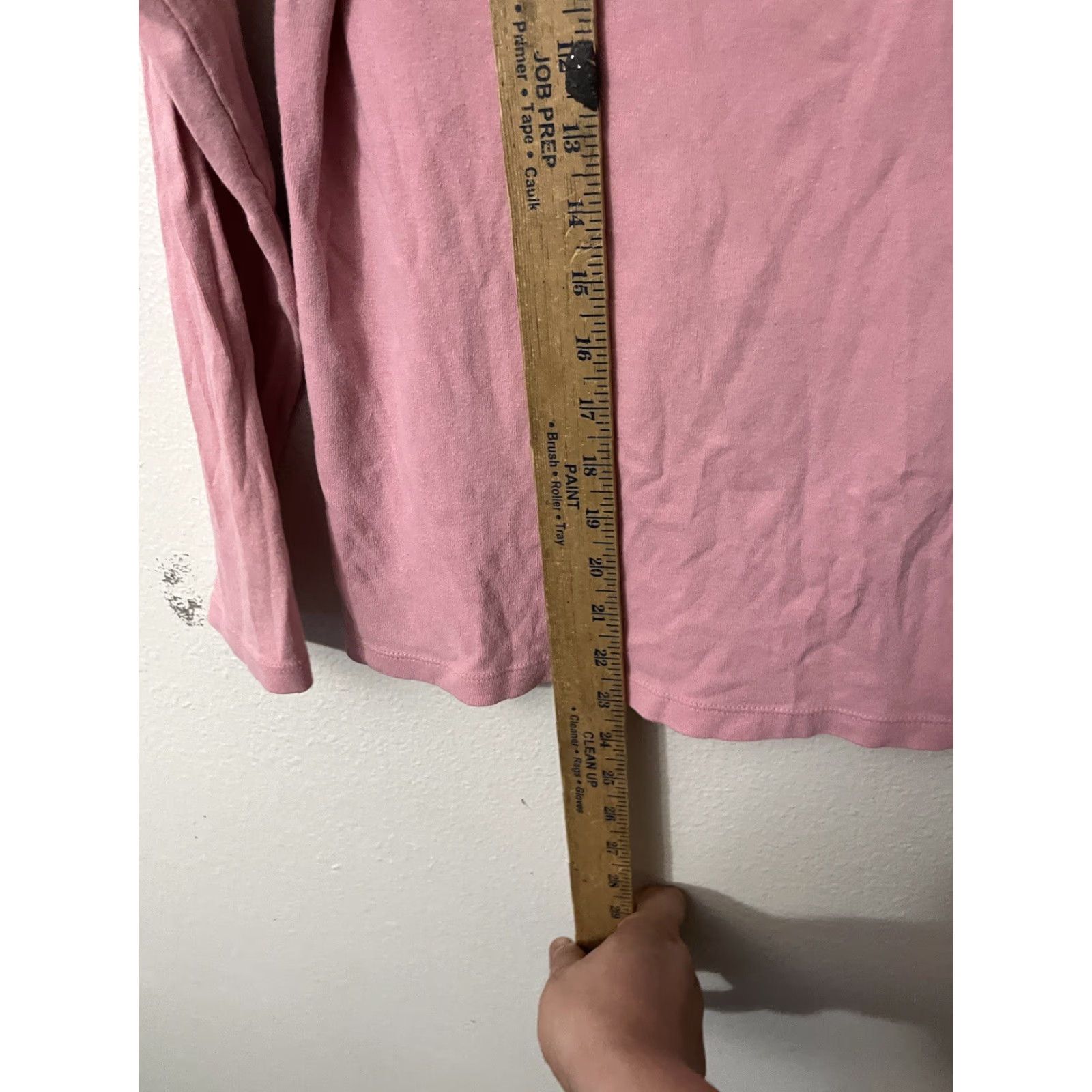 Gap GAP Shirt Women's L Pink Solid V-Neck T-Shirt Size L / US 10 / IT 46 - 4 Thumbnail