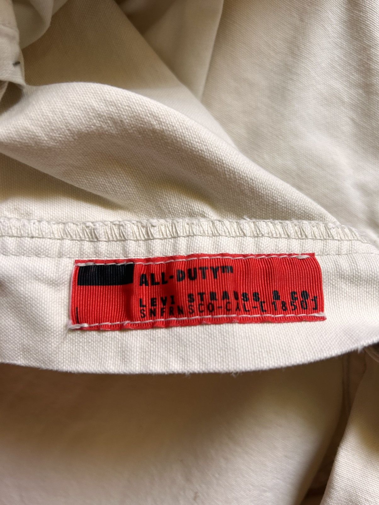 Levi's White Painters Pants Size US 32 / EU 48 - 3 Thumbnail