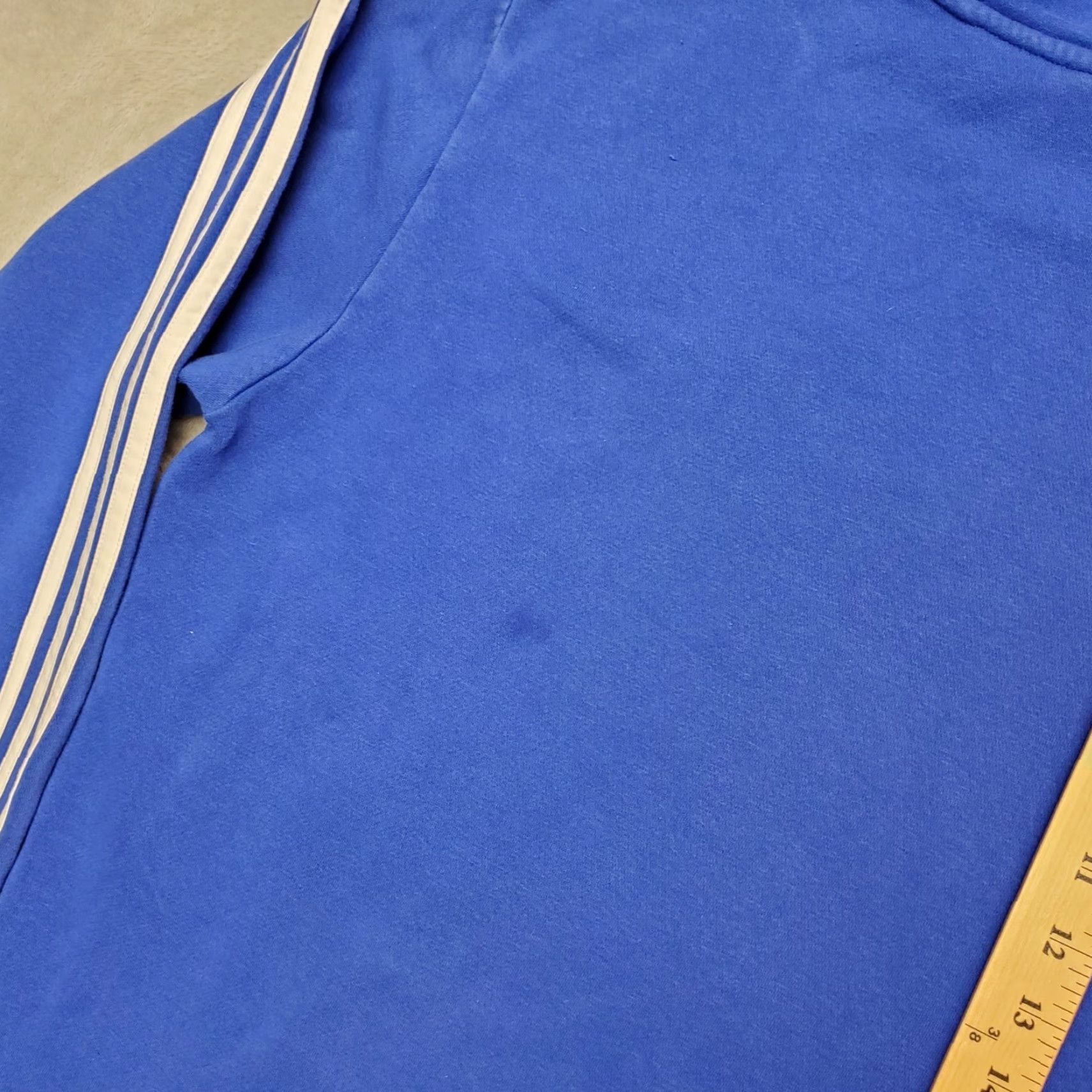 Adidas Adidas Hoodie Mens M Blue Spellout Logo Front Long Sleeve Hooded Pullover Size US M / EU 48-50 / 2 - 8 Thumbnail