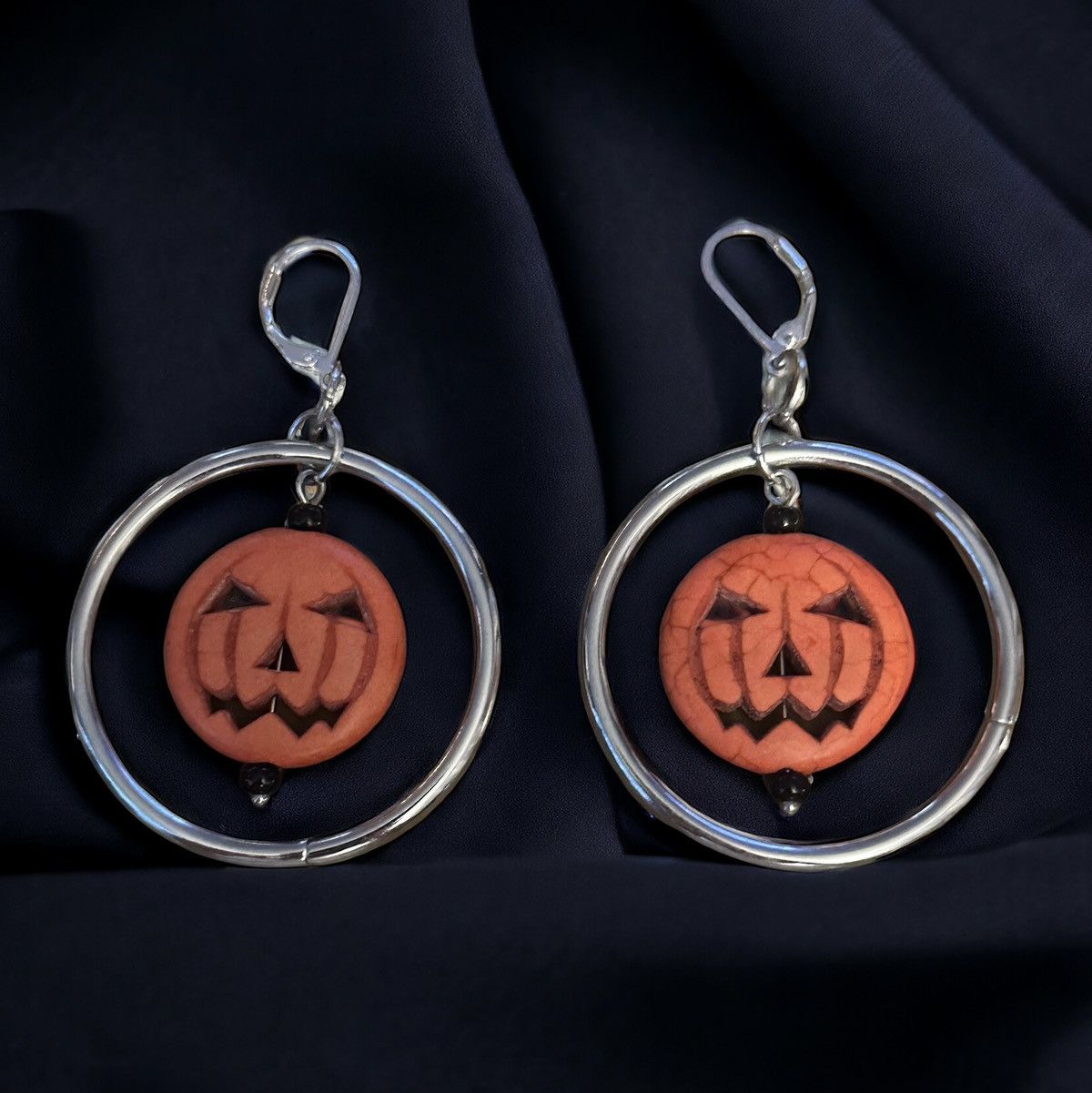 Other Halloween Jack o’ Lantern hoop earrings Size ONE SIZE - 1 Thumbnail
