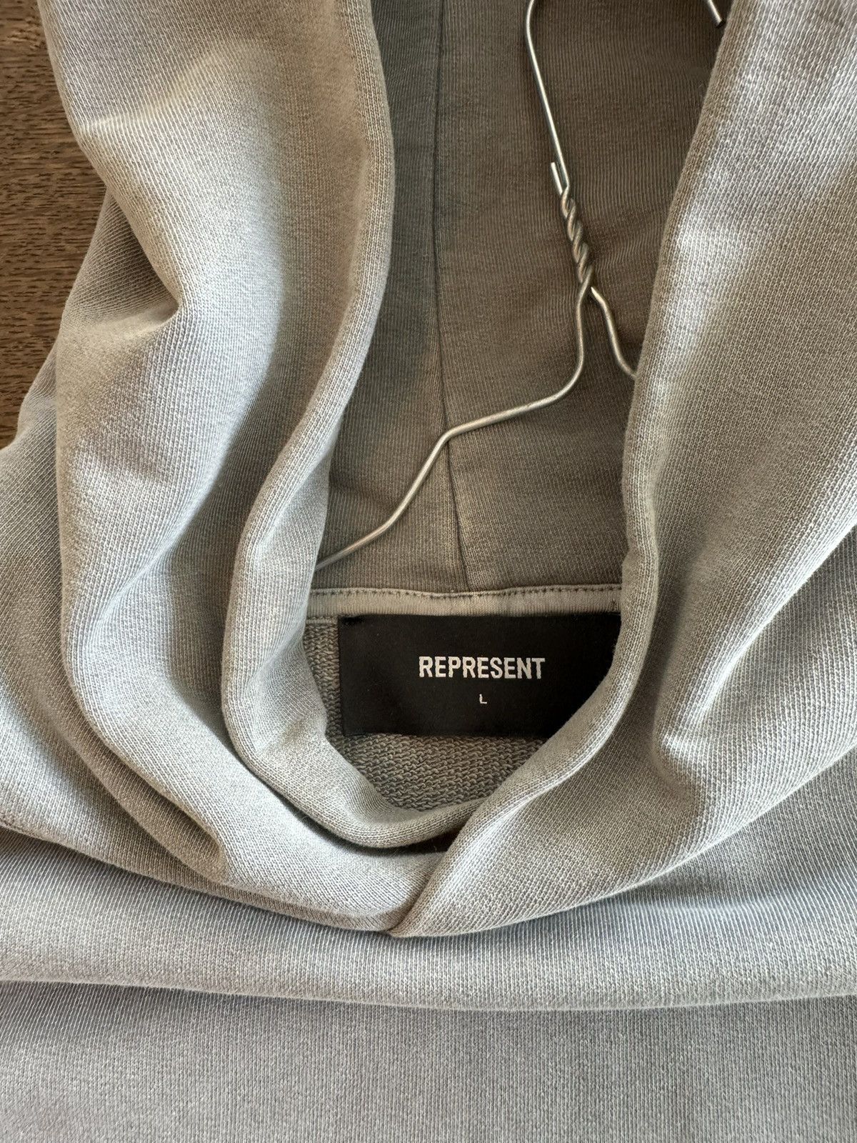 Represent Clo. INITIAL GREY HOODIE Size US L / EU 52-54 / 3 - 5 Thumbnail