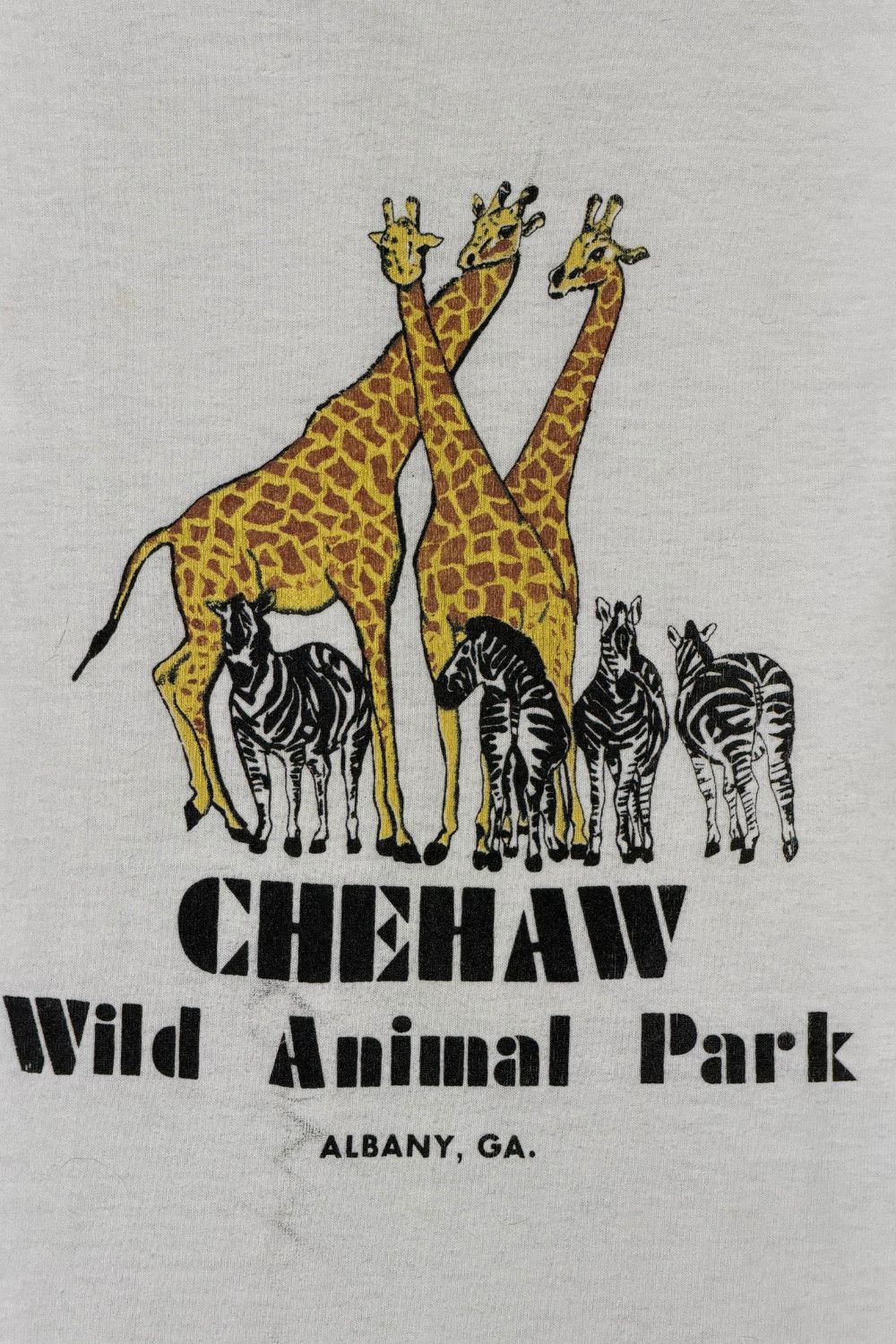 Fruit Of The Loom Vintage 90s Chehaw Wild Animal Park Tee USA Single Stitch Size US XS / EU 42 / 0 - 5 Thumbnail