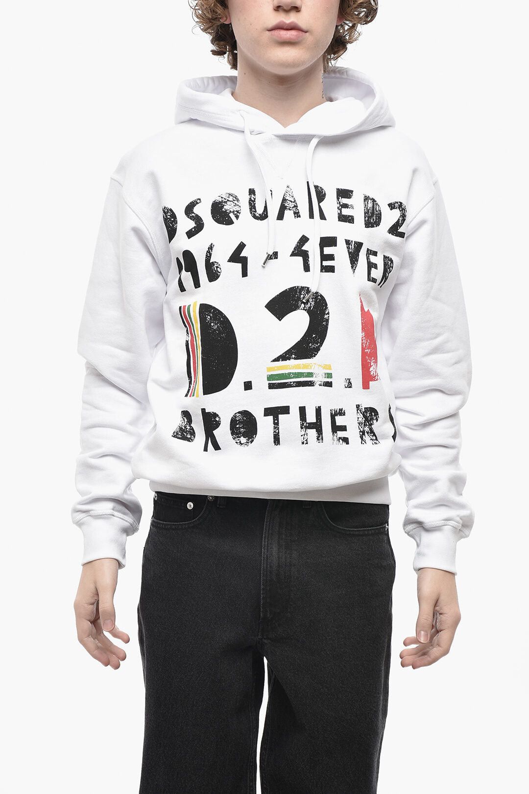 Dsquared2 Brushed Cotton Hoodie 4EVER Size US S / EU 44-46 / 1 - 1 Thumbnail