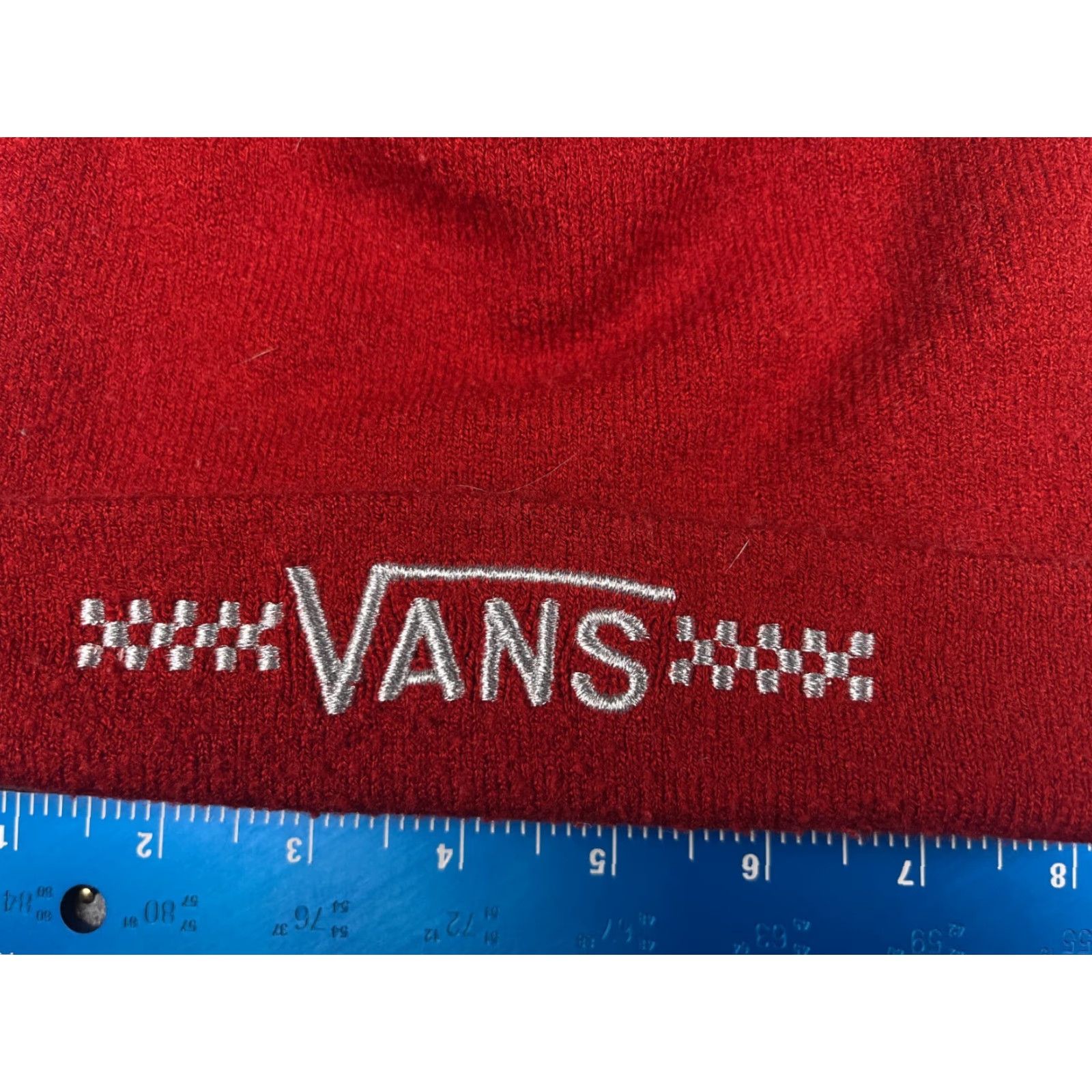 Vans VANS Beanie Hat Adult One Size Red Knit 100% Acrylic Skate Outdoors Beanie Mens Size ONE SIZE - 2 Thumbnail