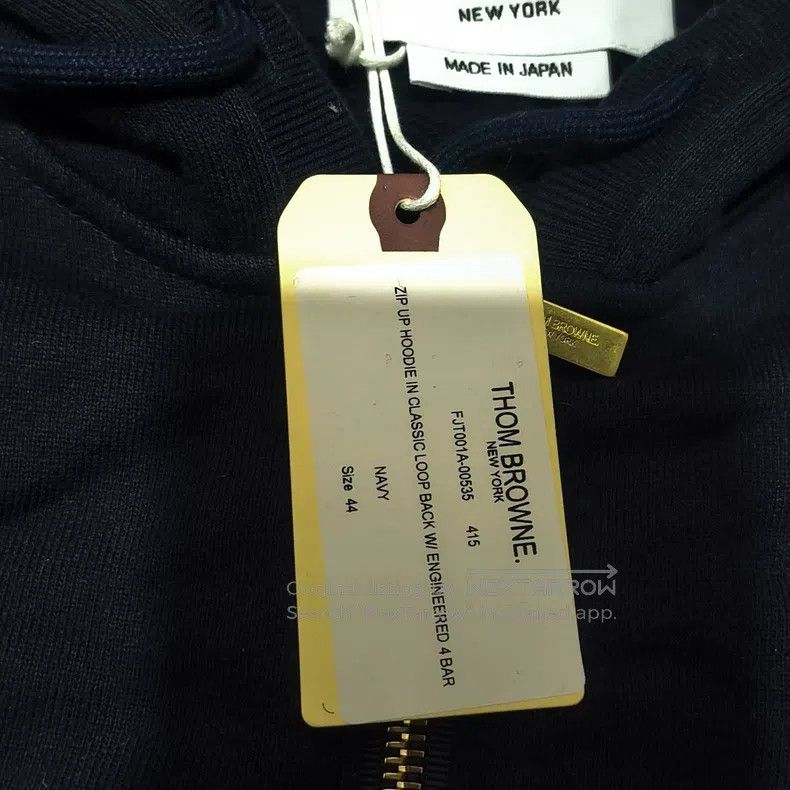 Thom Browne Thom Browne Gray Four Striped Zip-up Hoodie Size US S / EU 44-46 / 1 - 6 Thumbnail