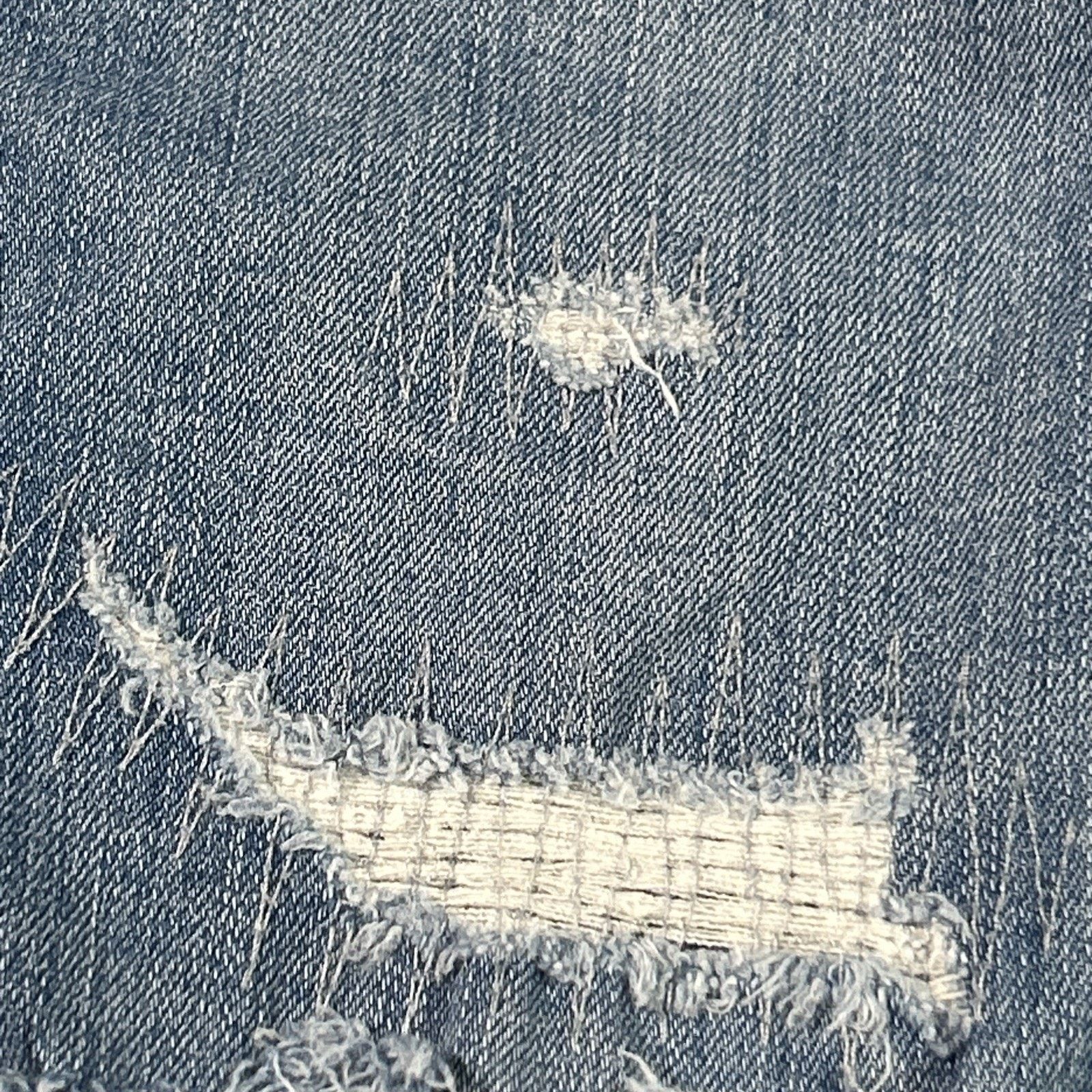Madewell Baggy Bootcut Jeans 28x26 Raw Hem Flare Hamilton Dojo Button Size 28" / US 6 / IT 42 - 14 Thumbnail