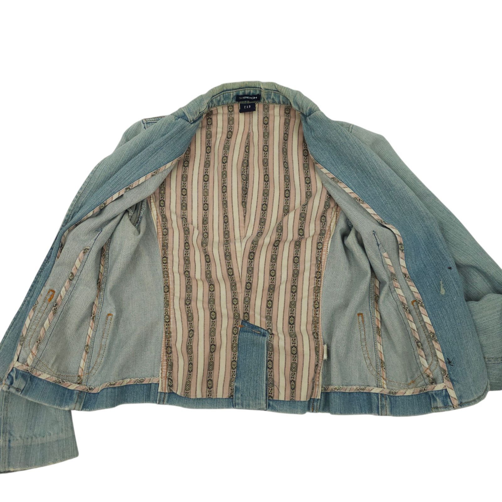 Gap GAP Denim Blazer Jacket Womens 2 READ Y2K Indie Light Wash Size XS / US 0-2 / IT 36-38 - 9 Thumbnail