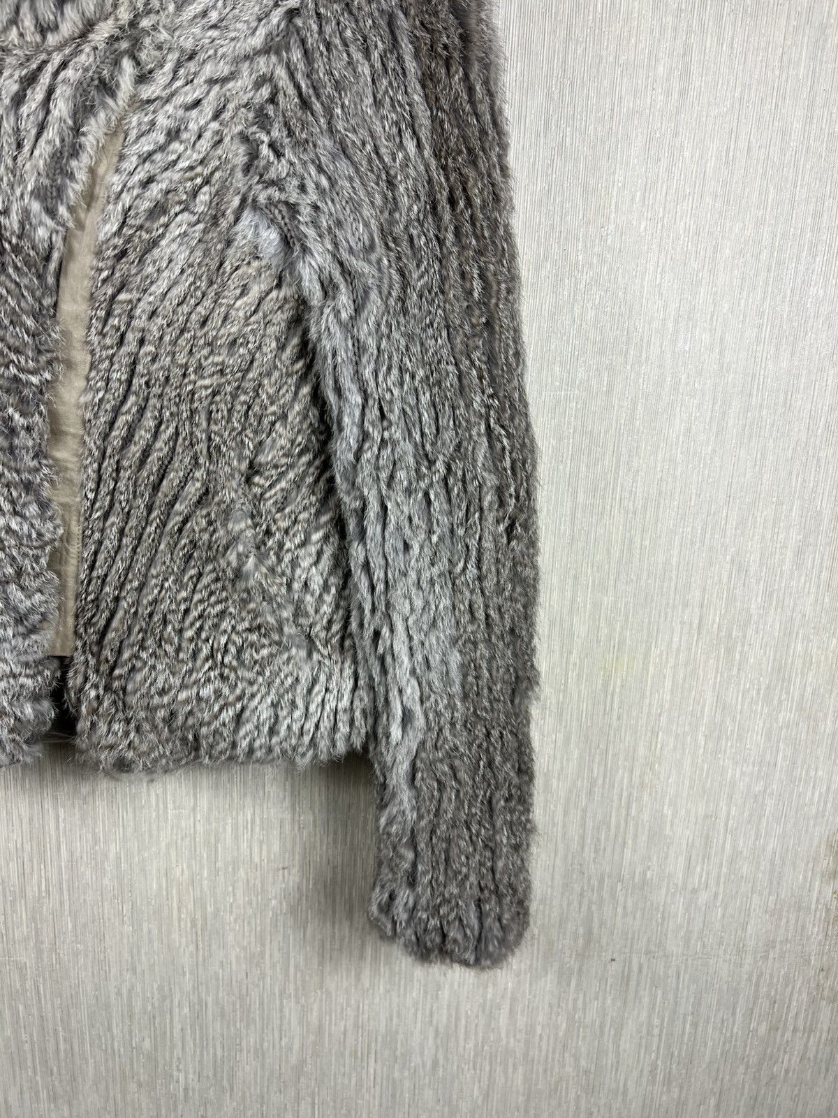 Helmut Lang Archive Helmut Lang vintage real rabbit fur cardigan jacket Size S / US 4 / IT 40 - 6 Thumbnail