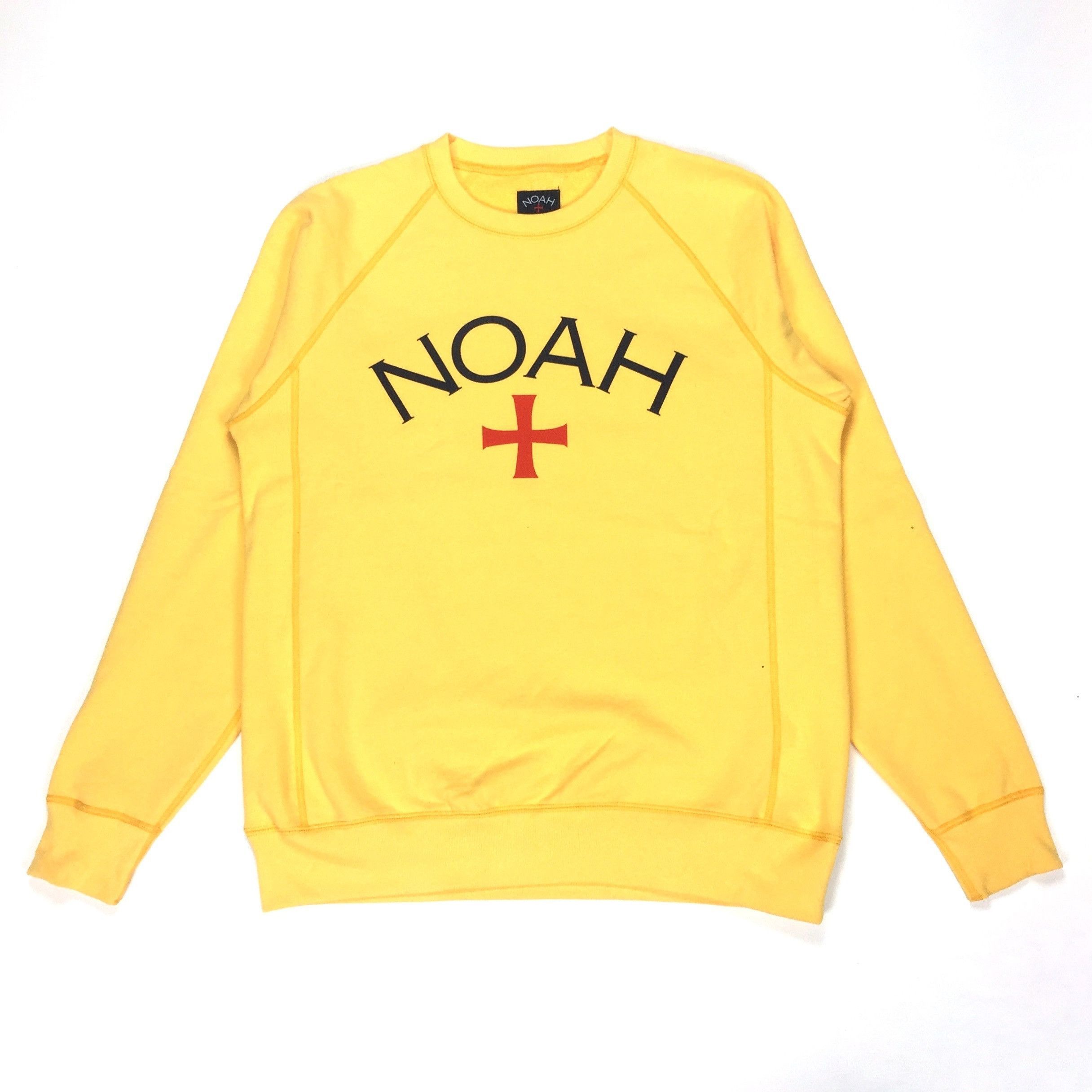 Noah Noah 2017 Yellow Core Logo Crewneck Sweatshirt DS Size US M / EU 48-50 / 2 - 1 Preview