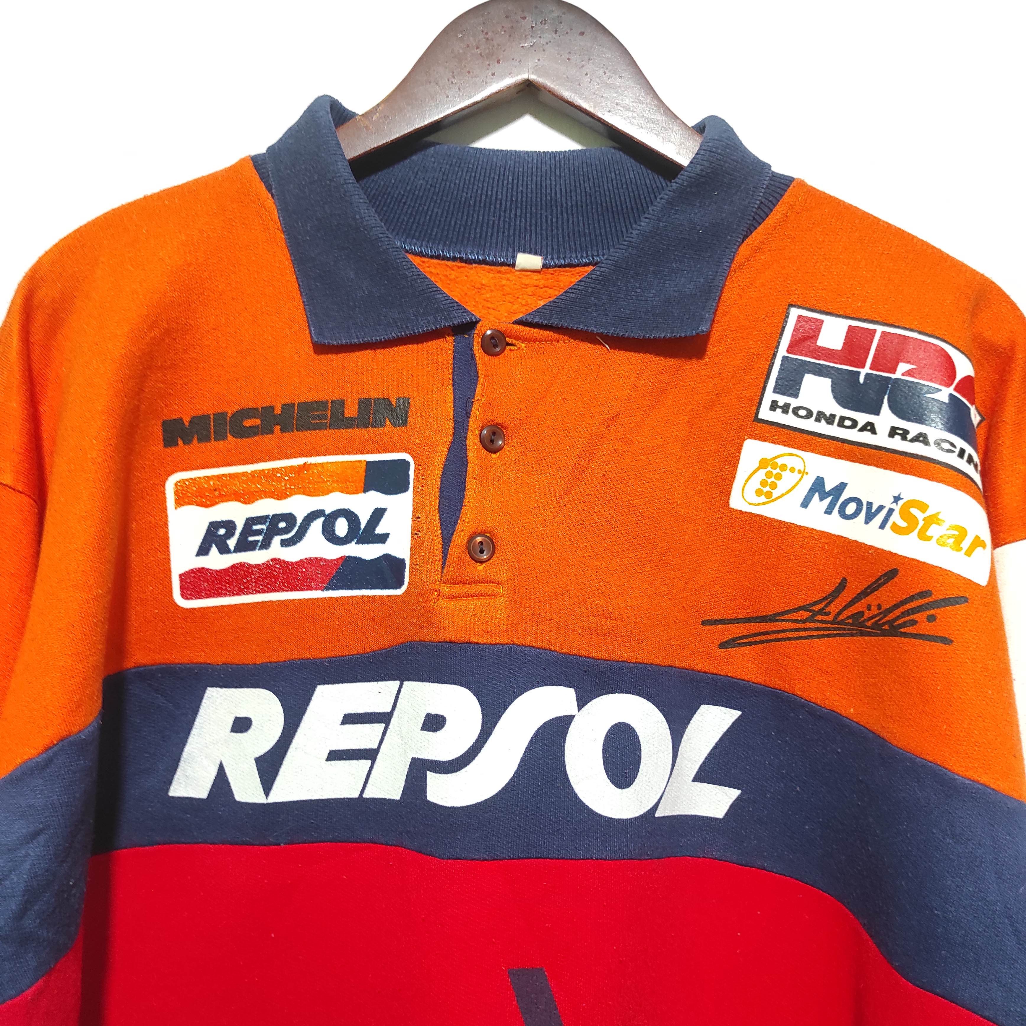 Honda VINTAGE ALEX CRIVILLE REPSOL HONDA TEAM POLO RUGBY SHIRT Size US M / EU 48-50 / 2 - 4 Thumbnail