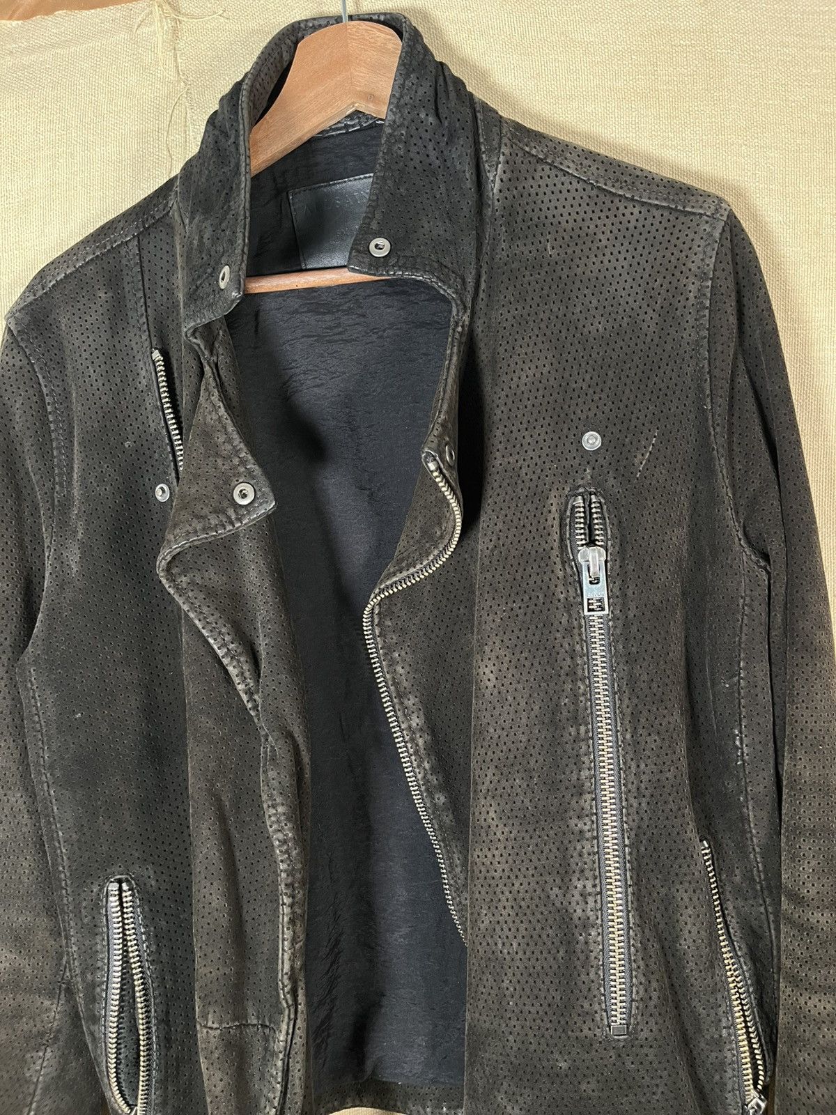 Allsaints Allsaints black double zip leather jacket Size US S / EU 44-46 / 1 - 4 Thumbnail