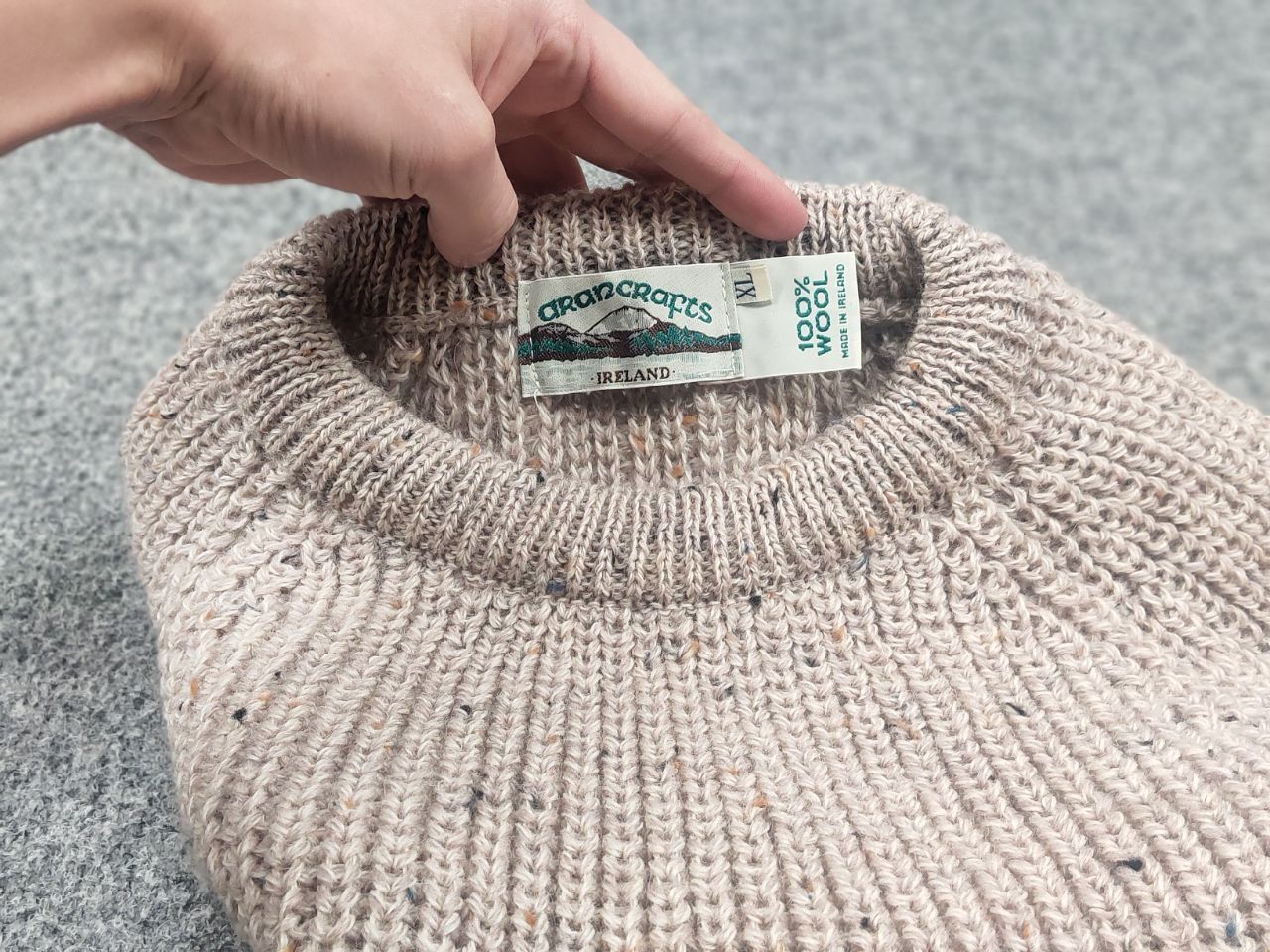 Aran Crafts Vintage Aran Crafts Sweater Irish Wool Cable Knit Fisherman Size US XL / EU 56 / 4 - 12 Thumbnail