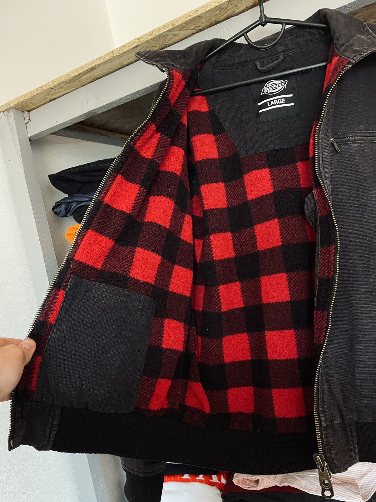 Dickies × Vintage Vintage Dickies Detroit Active Flannel Jacket Size US L / EU 52-54 / 3 - 11 Thumbnail