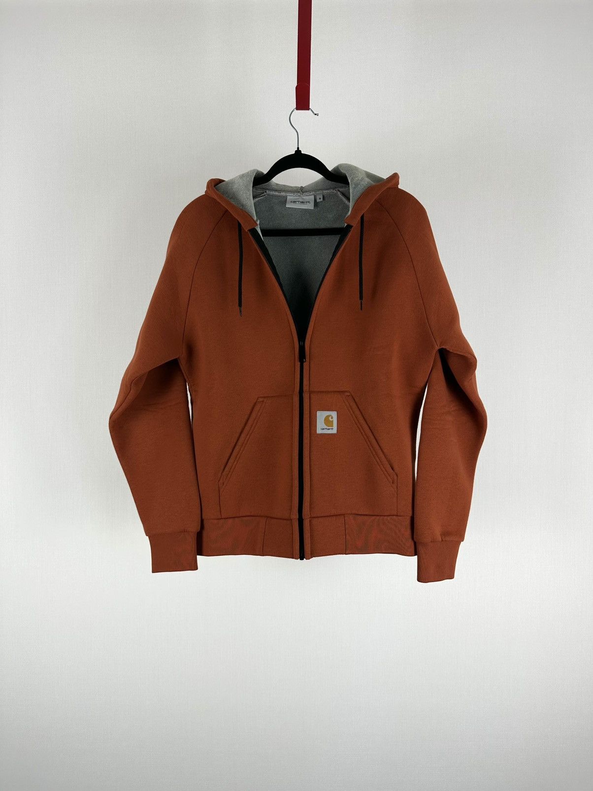 Carhartt Carhartt Zip-Up Hoodie Orange Full Zip Sweatshirt Size Small Size US S / EU 44-46 / 1 - 1 Thumbnail