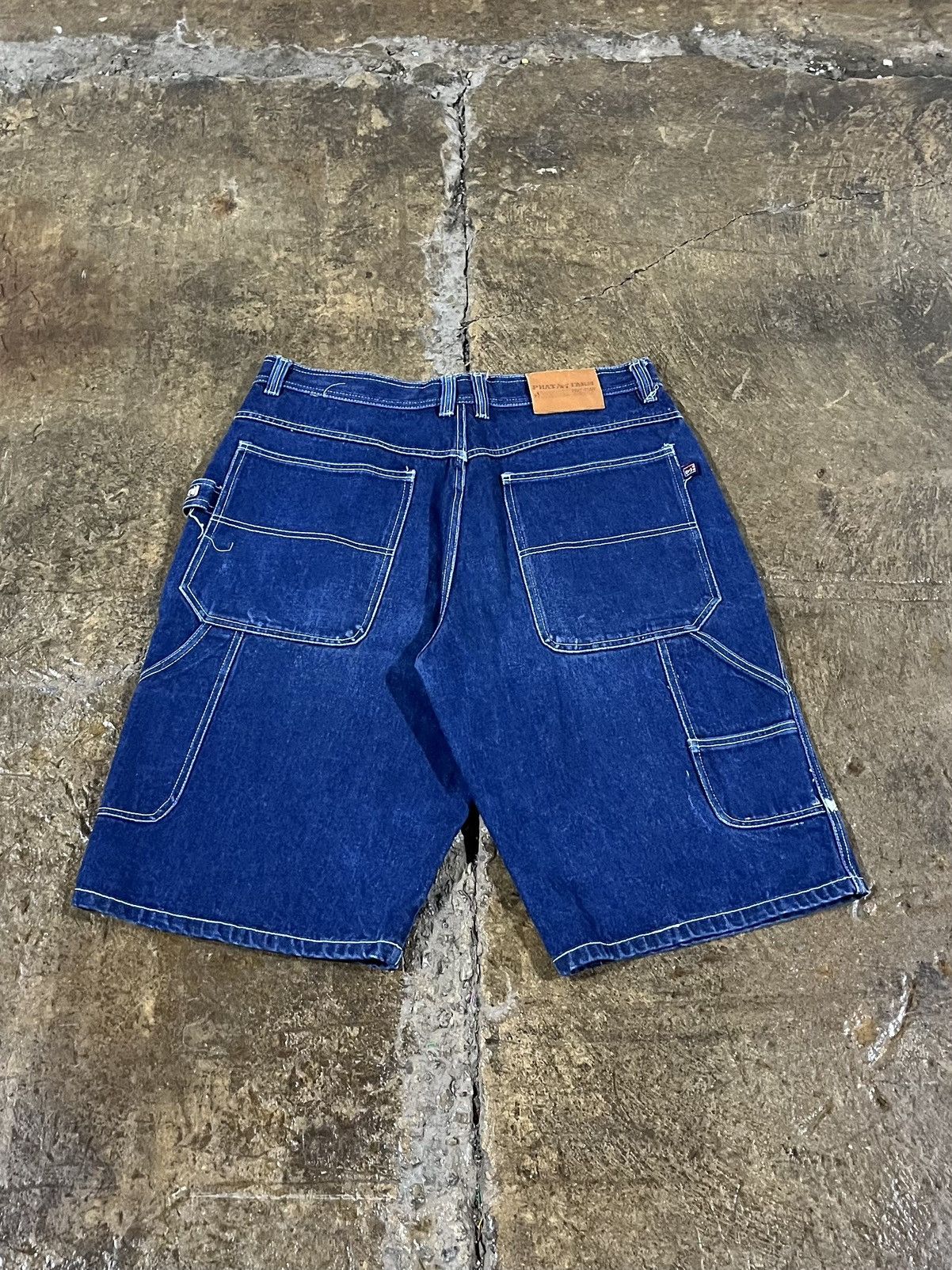 JNCO × Phat Farm × Vintage Crazy Y2K Phat Farm Carpenter Shorts Baggy Skater Jorts JNCO Size US 36 / EU 52 - 1 Thumbnail