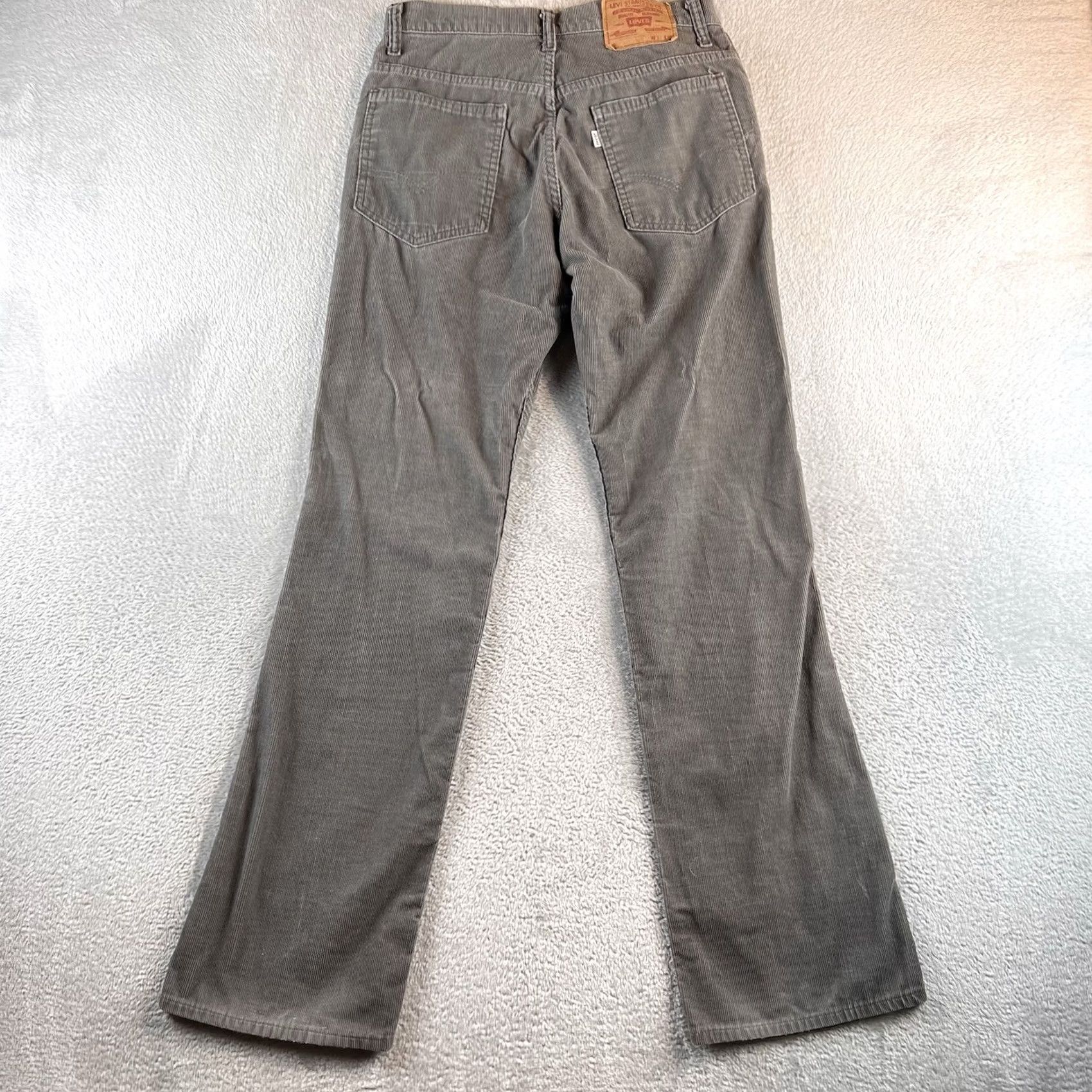 Levi's VINTAGE Levi's 517 Corduroy Pants Men 31x30 Gray Bootcut USA Made 80s 90s Y2K Size US 31 - 2 Thumbnail