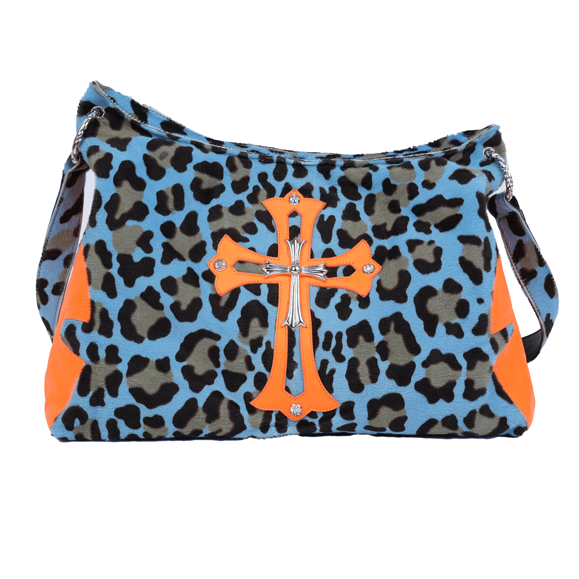Chrome Hearts CHROME HEARTS LYON ST. BARTHS BLUE CHEETAH BAG Size ONE SIZE - 1 Thumbnail