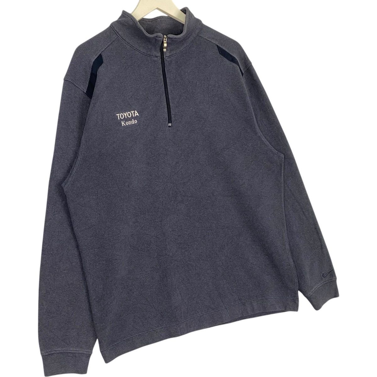 Nike × Vintage Vintage Nike Golf Quarter Zip Sweatshirt Blue Stones Size US M / EU 48-50 / 2 - 3 Thumbnail